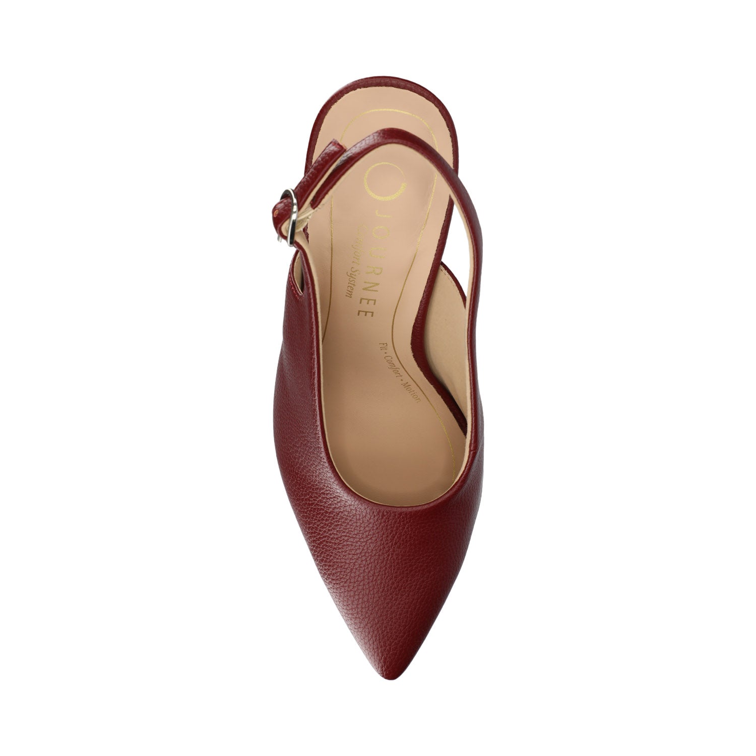 VERENA SLING BACK PUMPS - Oxblood