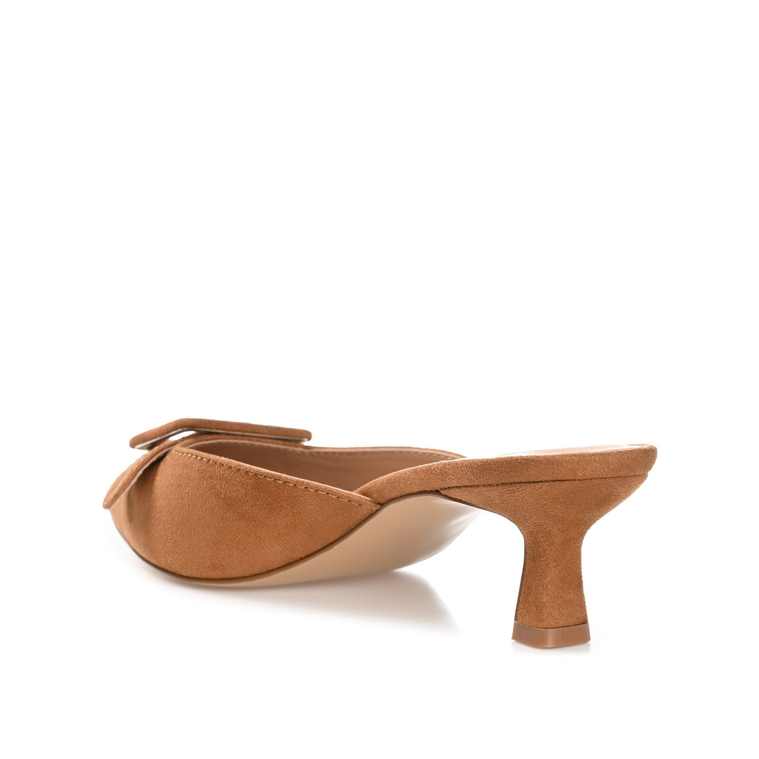 VIANNA KITTEN HEEL MULES IN WIDE - Tan