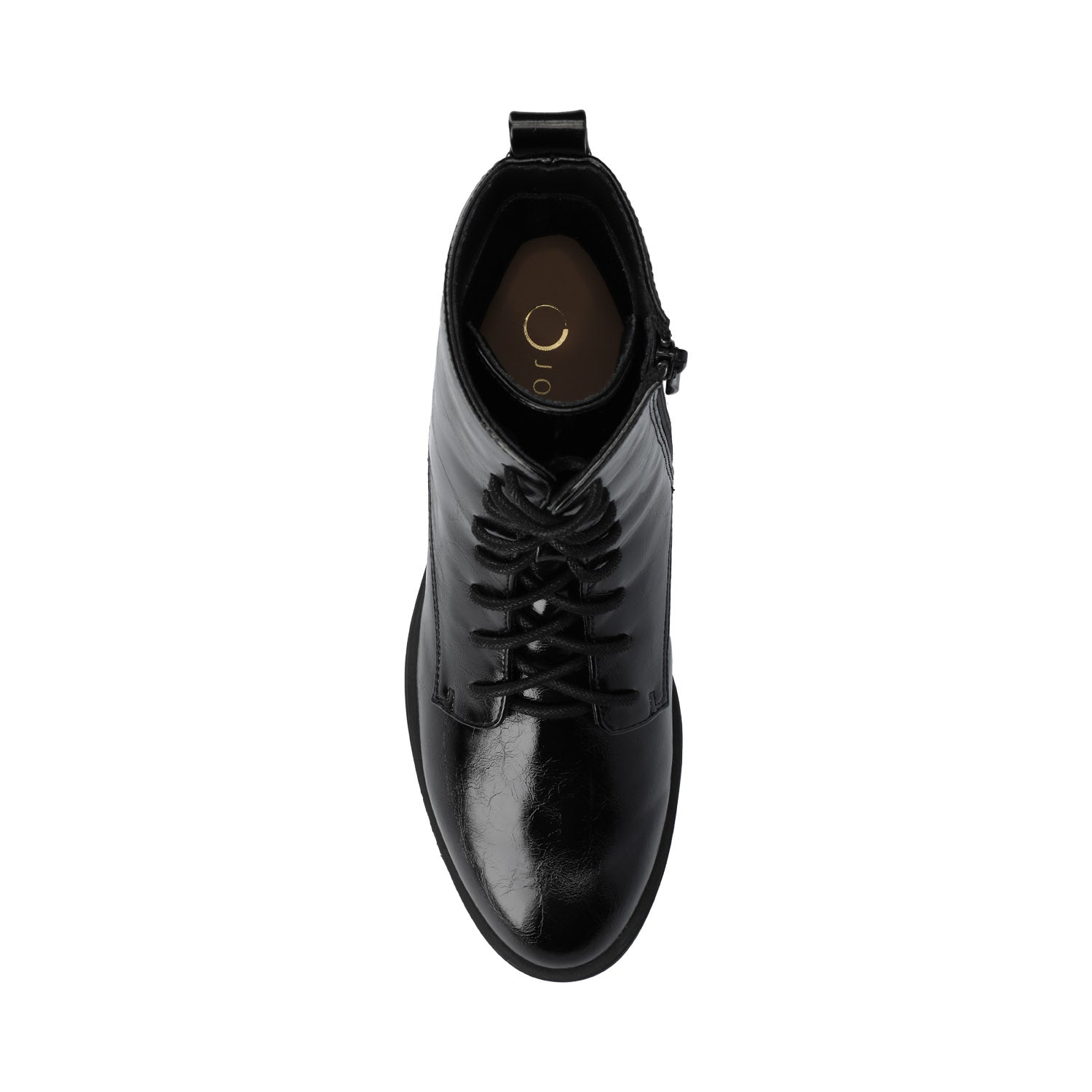 VIENNA COMBAT BOOTIES - Crinkle/Black