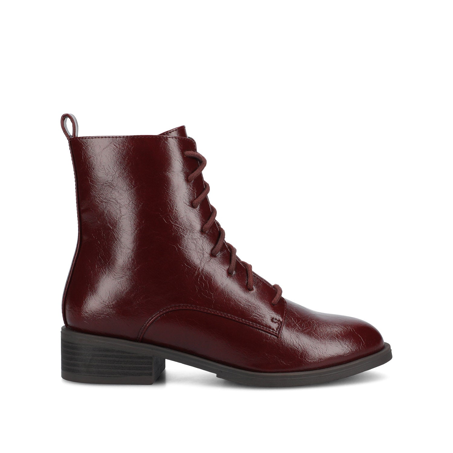 Journee Vienna Women's COMBAT Boots, Size: 12 Wide, Oxblood