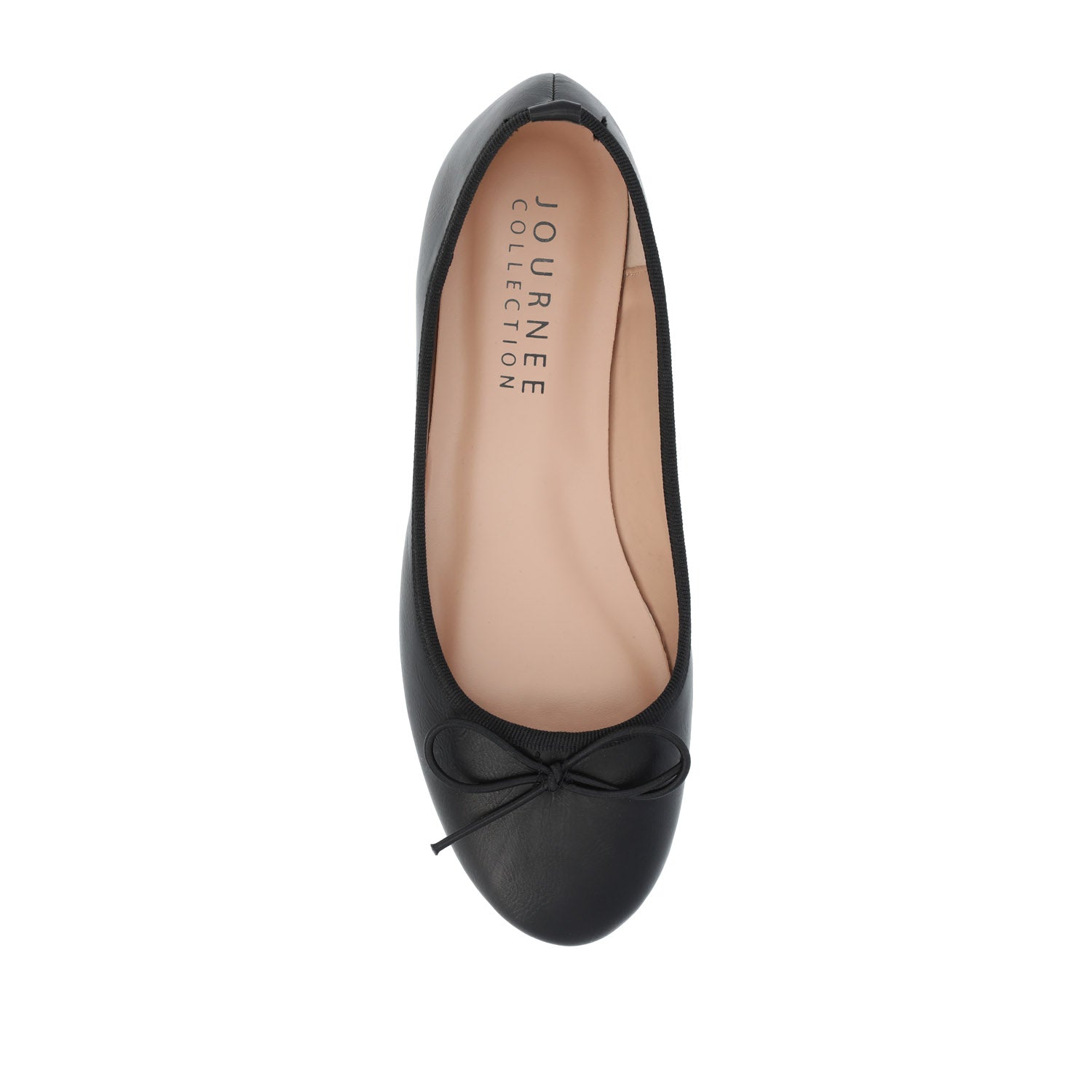 VIKA VEGAN LEATHER BALLET FLATS IN WIDE