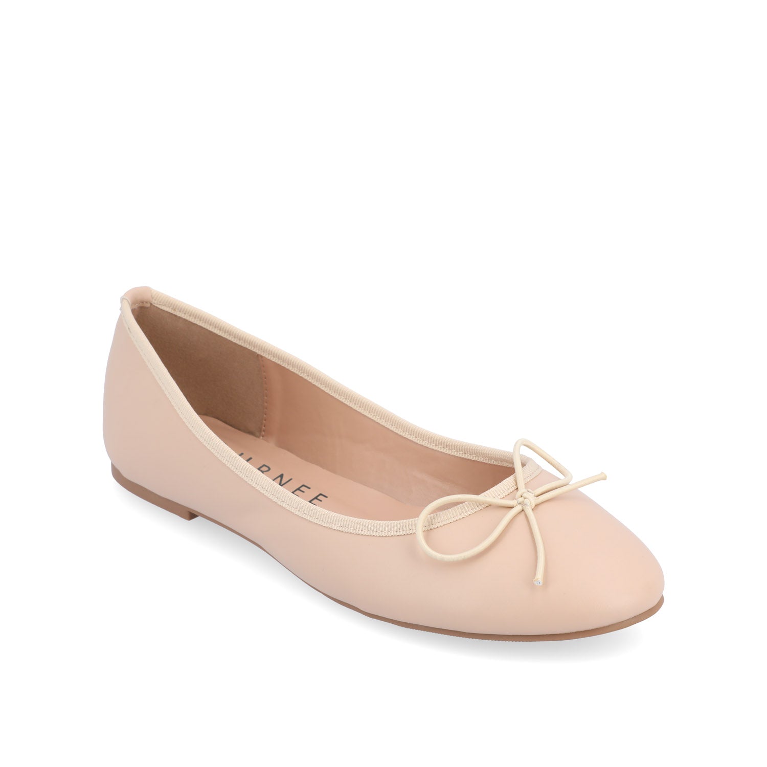 VIKA VEGAN LEATHER BALLET FLATS IN WIDE