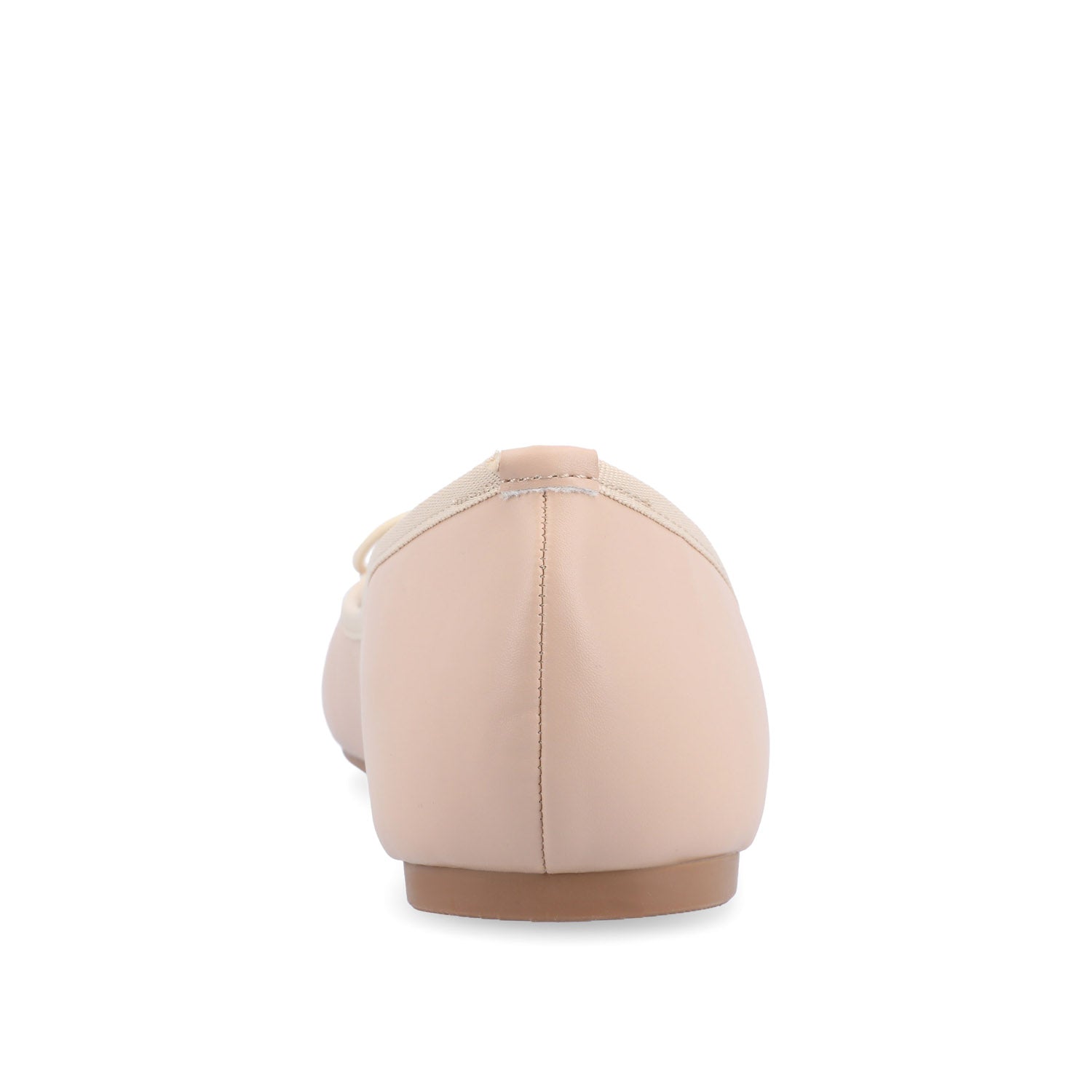 VIKA VEGAN LEATHER BALLET FLATS IN WIDE - Blush