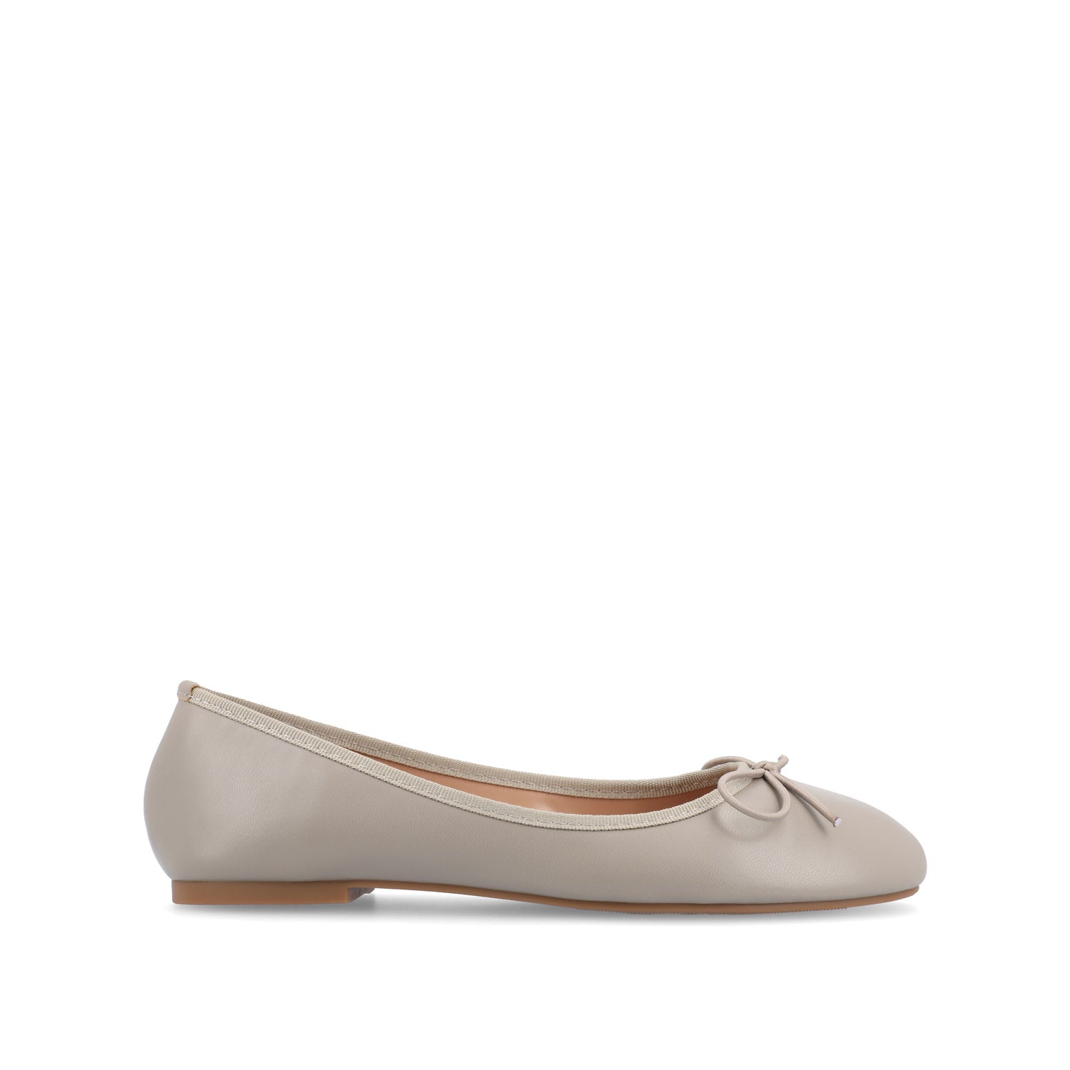 VIKA VEGAN LEATHER BALLET FLATS IN WIDE
