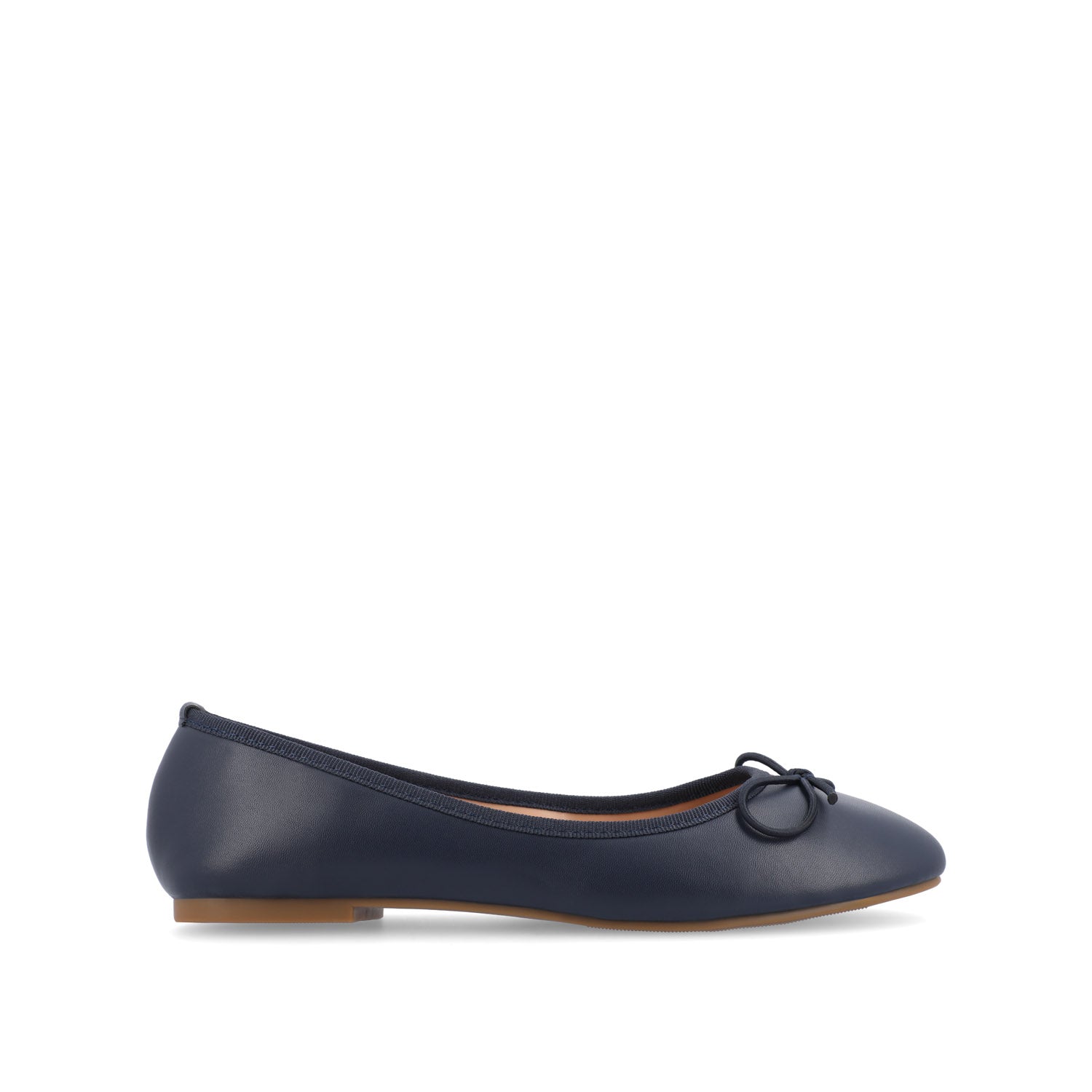 VIKA VEGAN LEATHER BALLET FLATS IN WIDE
