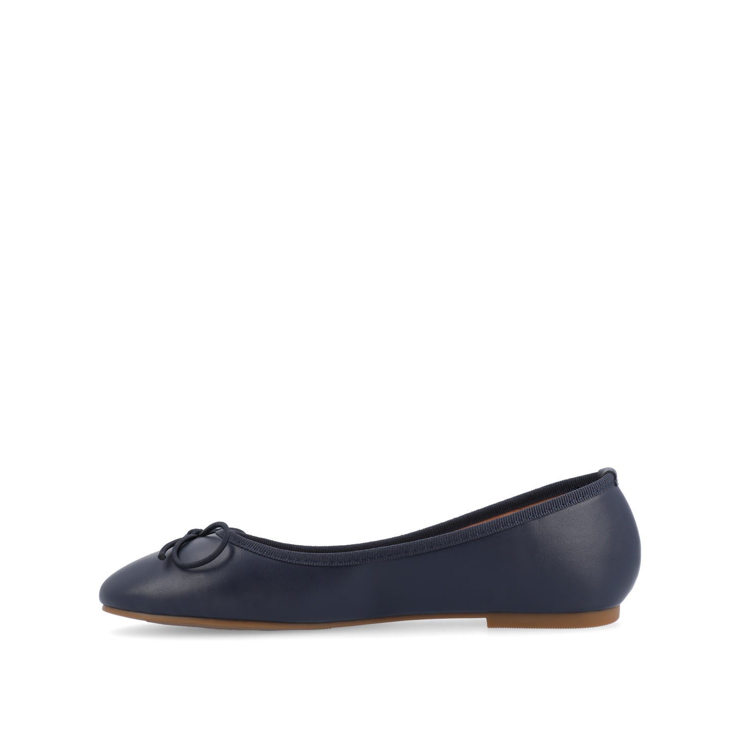 VIKA VEGAN LEATHER BALLET FLATS IN WIDE
