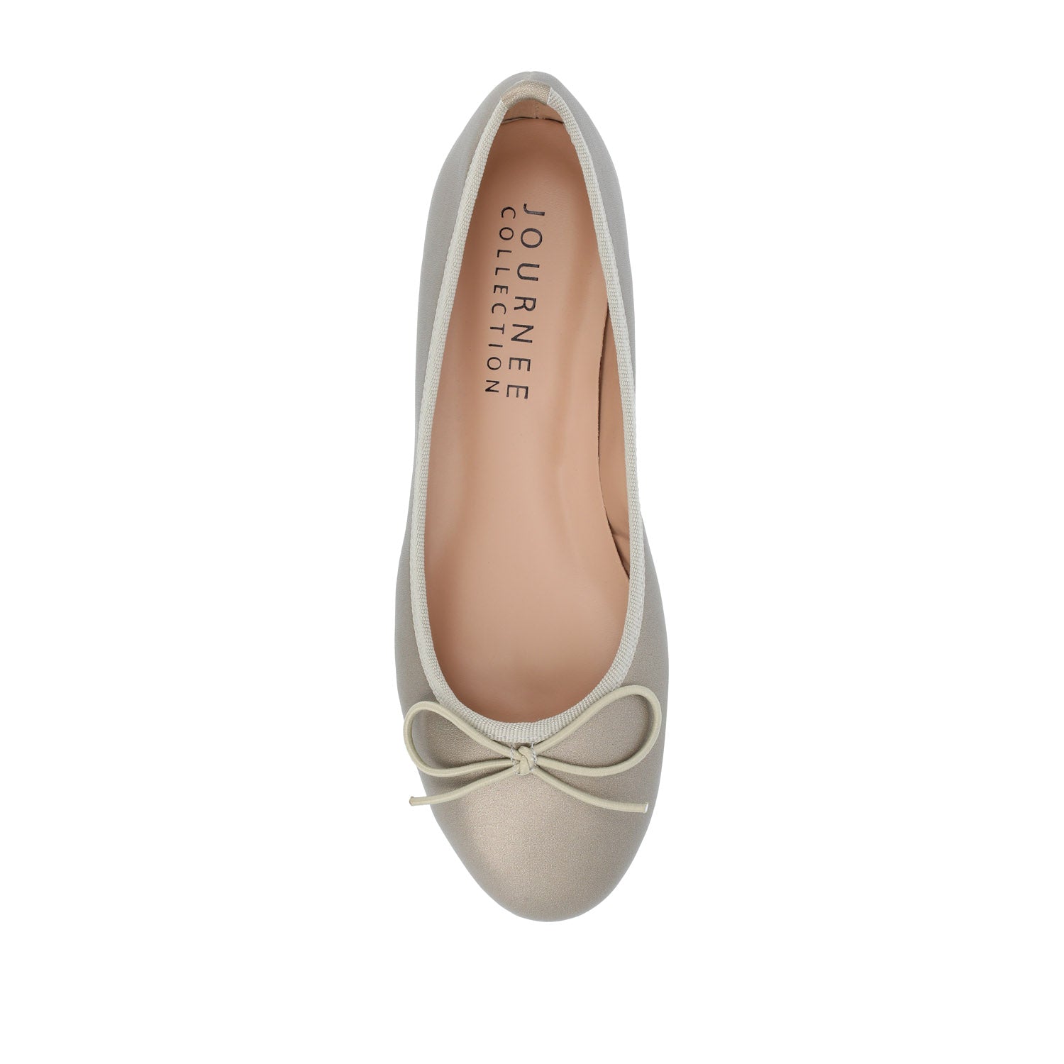 VIKA VEGAN LEATHER BALLET FLATS IN WIDE
