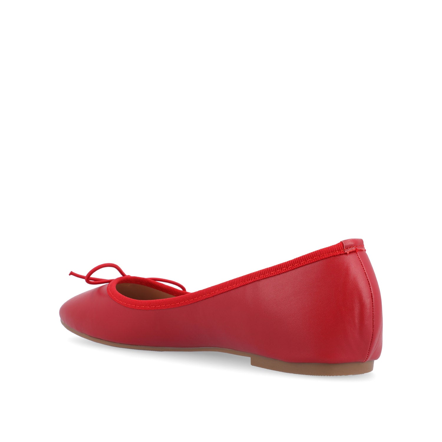 VIKA BALLET FLATS IN VEGAN LEATHER - Red