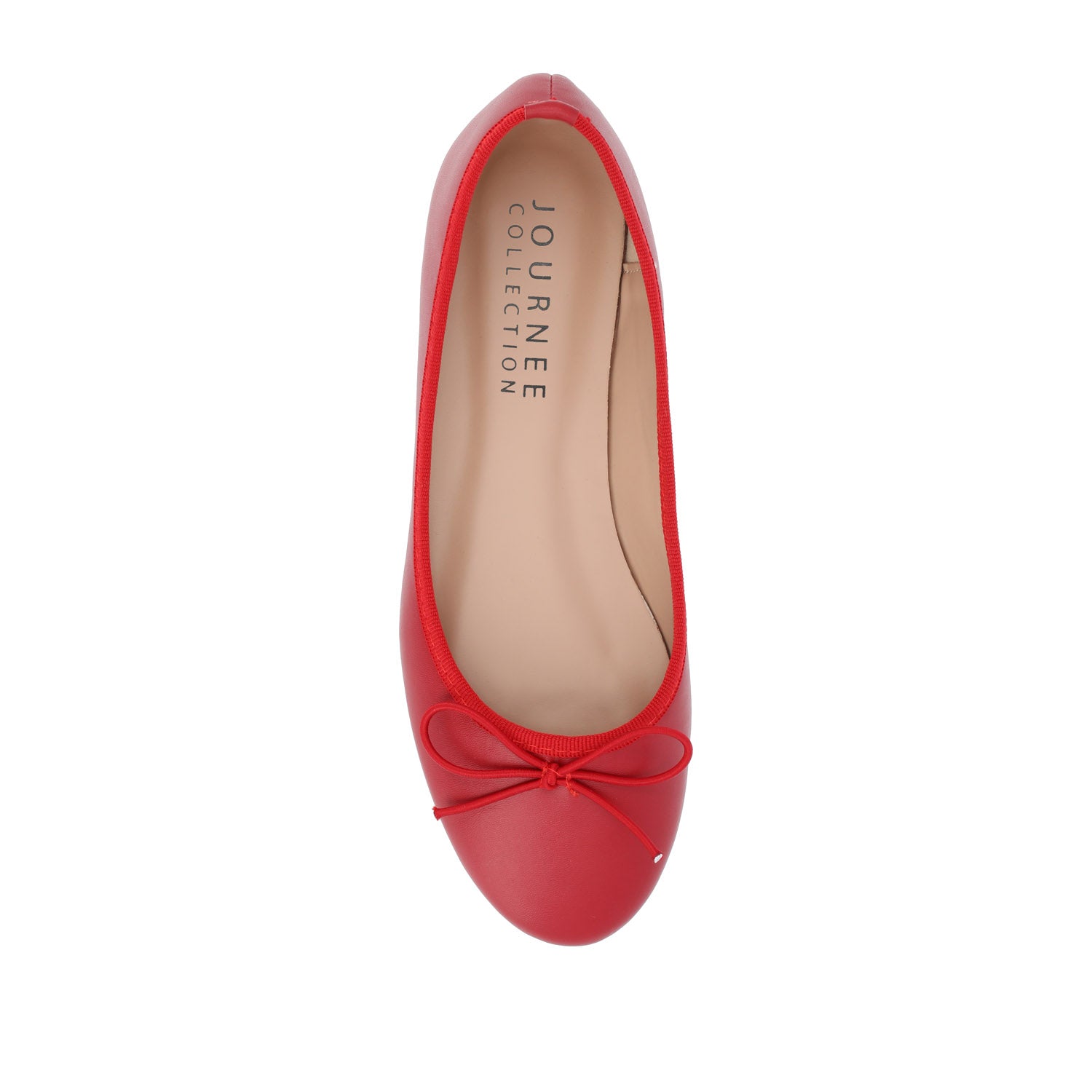 VIKA VEGAN LEATHER BALLET FLATS IN WIDE
