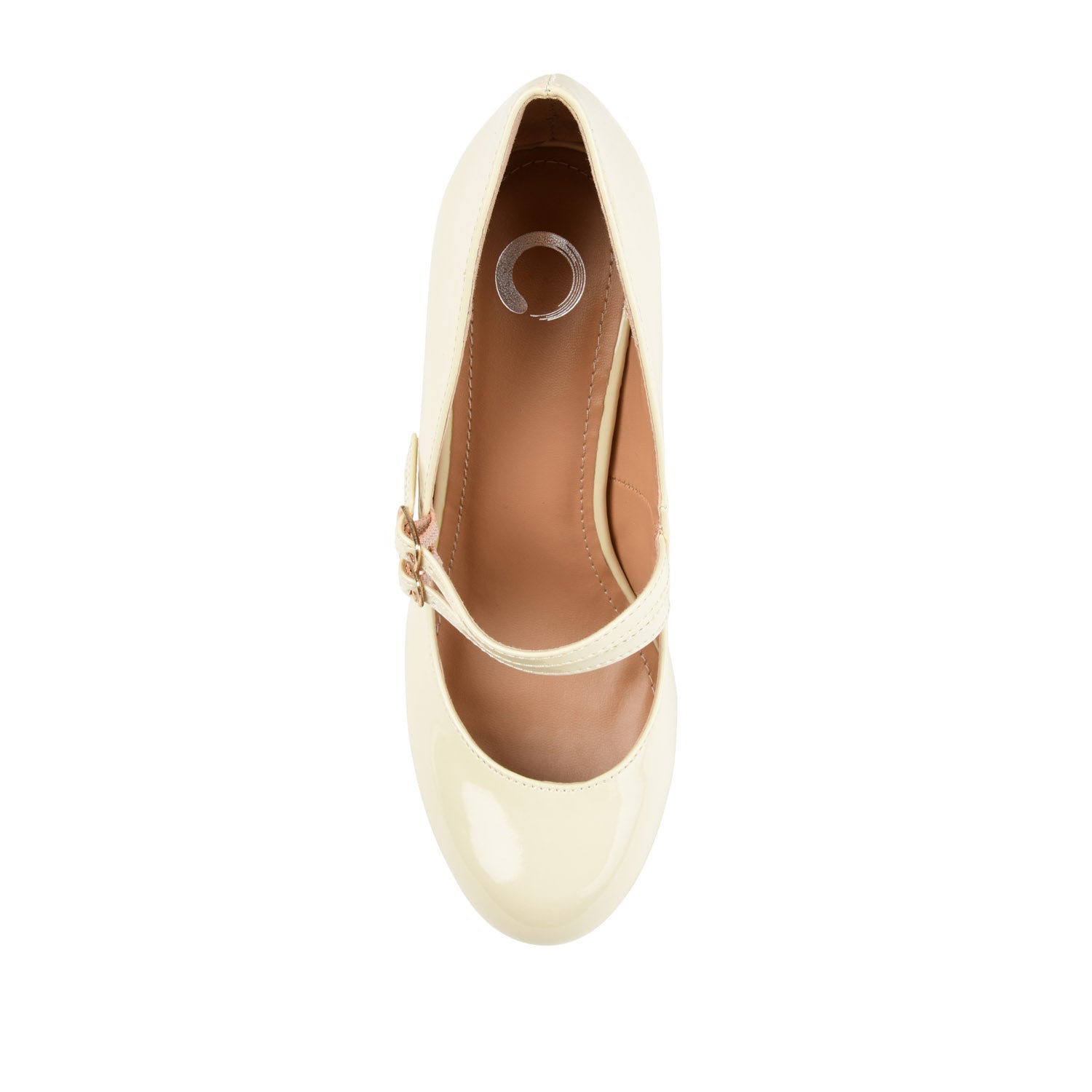 WENDY MARY JANE PUMP HEELS IN PATENT - Beige