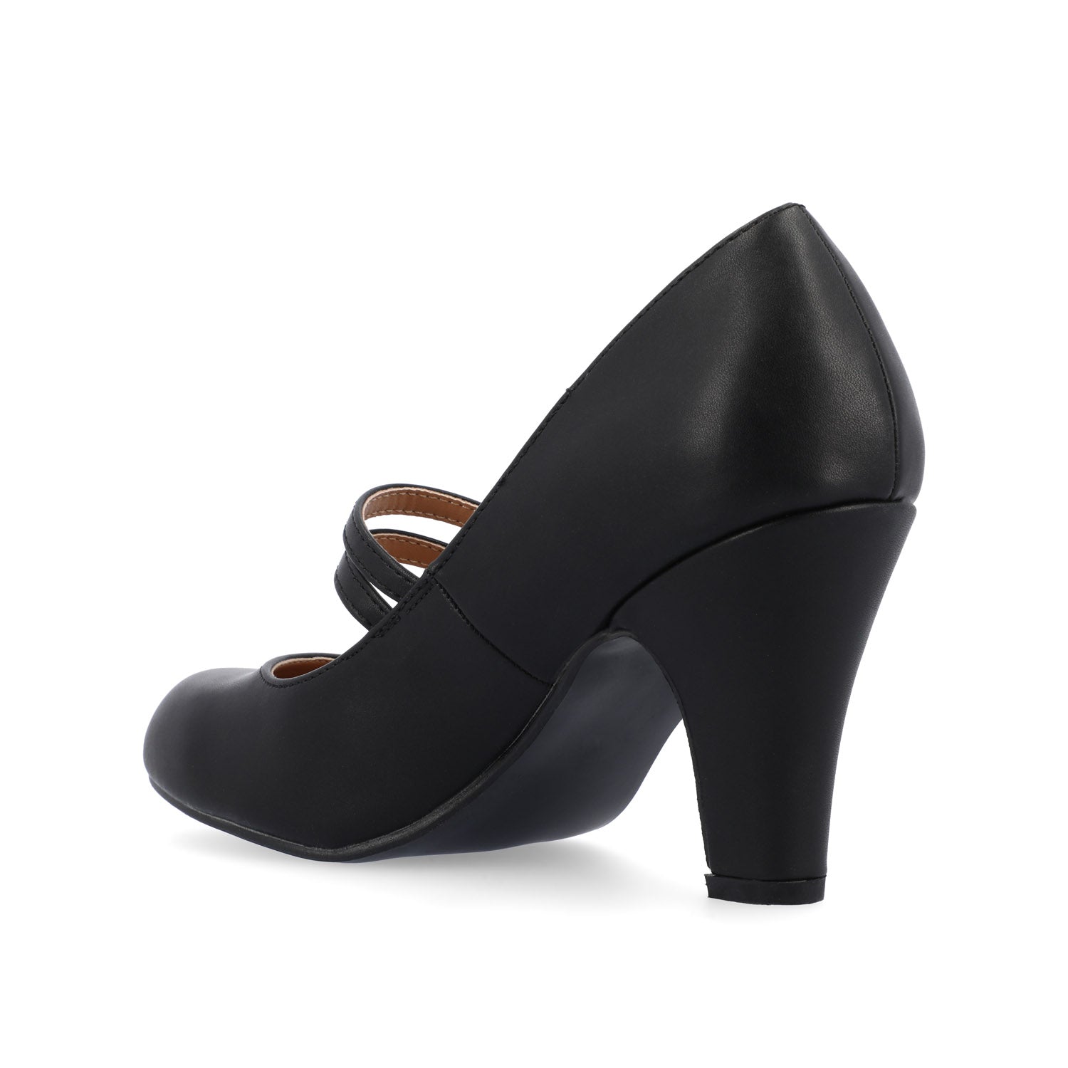 WINDY CROCO MARY JANE PUMP HEELS IN WIDE - Black