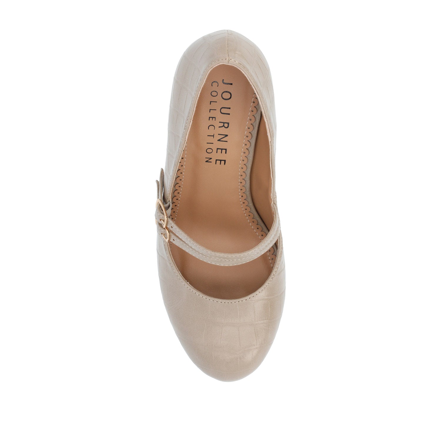 WINDY STATMENT MARY JANE PUMP HEELS IN WIDE - Taupe