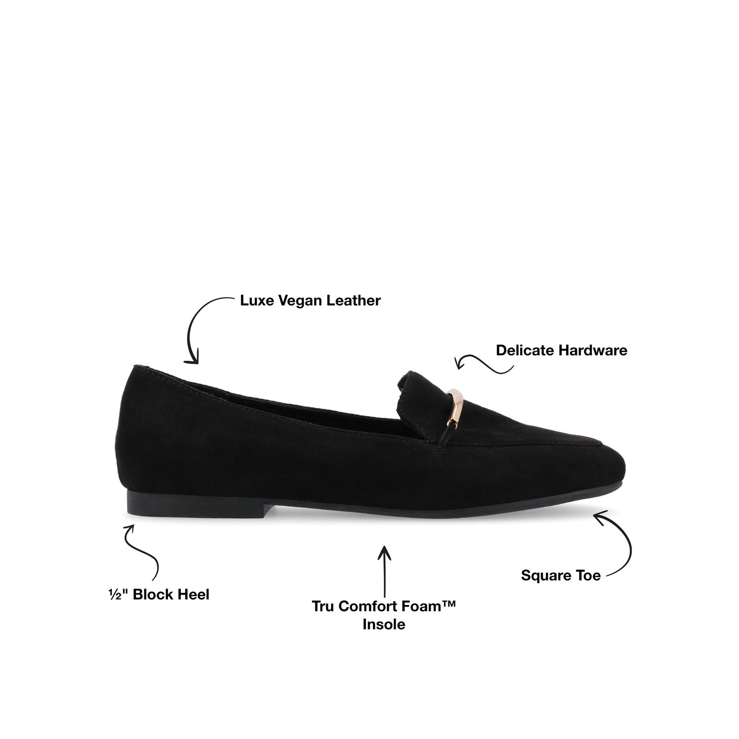 WRENN FAUX SUEDE FLATS IN WIDE