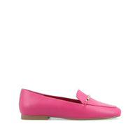 WRENN LOAFER FLATS IN VEGAN LEATHER - Fuchsia PU