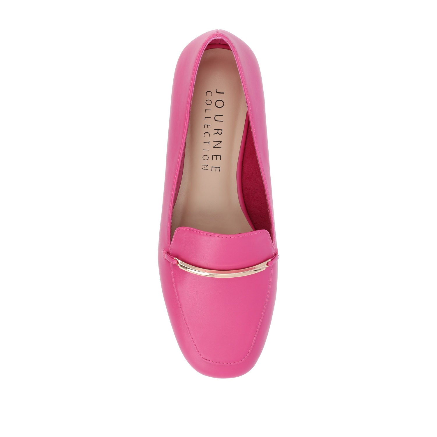 WRENN LOAFER FLATS IN VEGAN LEATHER - Fuchsia PU