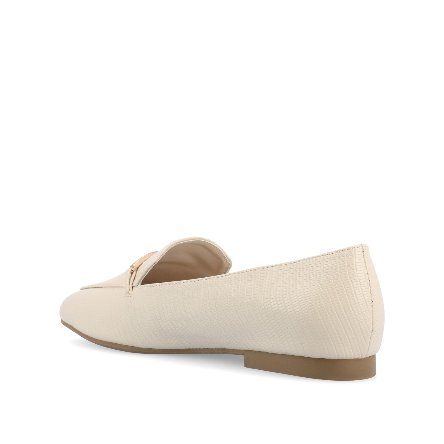 WRENN LOAFER FLATS IN PRINT - Ivory Lizard