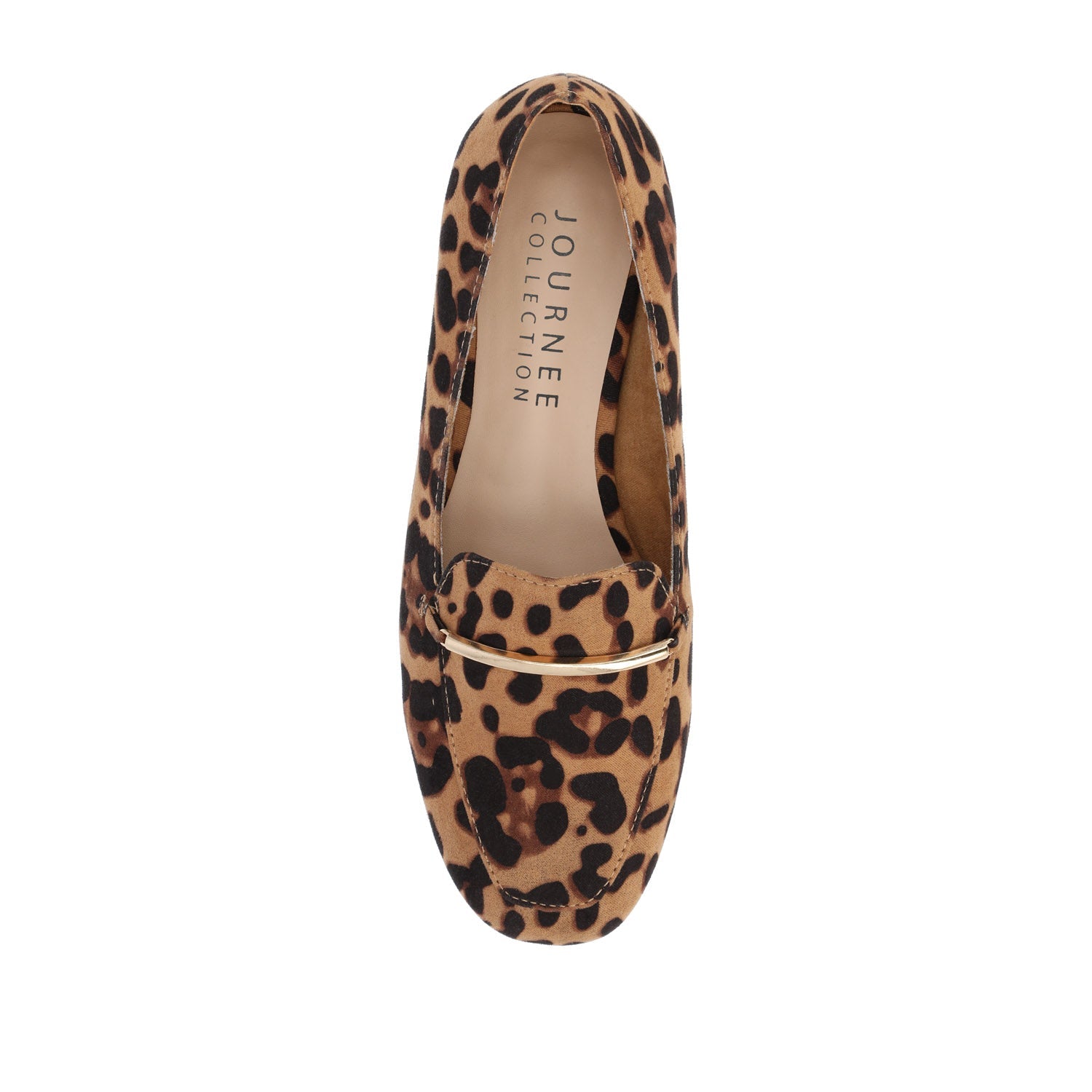 WRENN PRINTED LOAFER FLATS IN WIDE - Leopard Faux