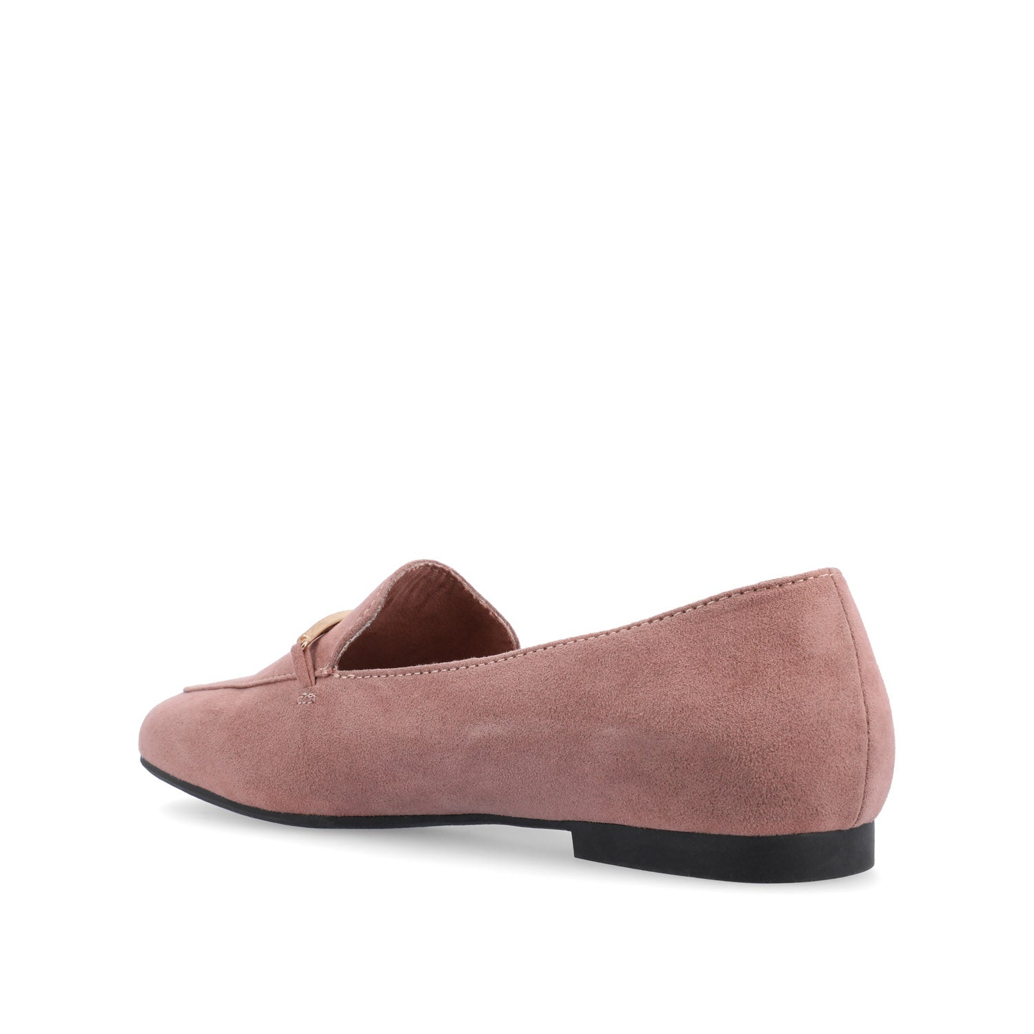 WRENN LOAFER FLATS IN FAUX SUEDE - Rose Faux Suede