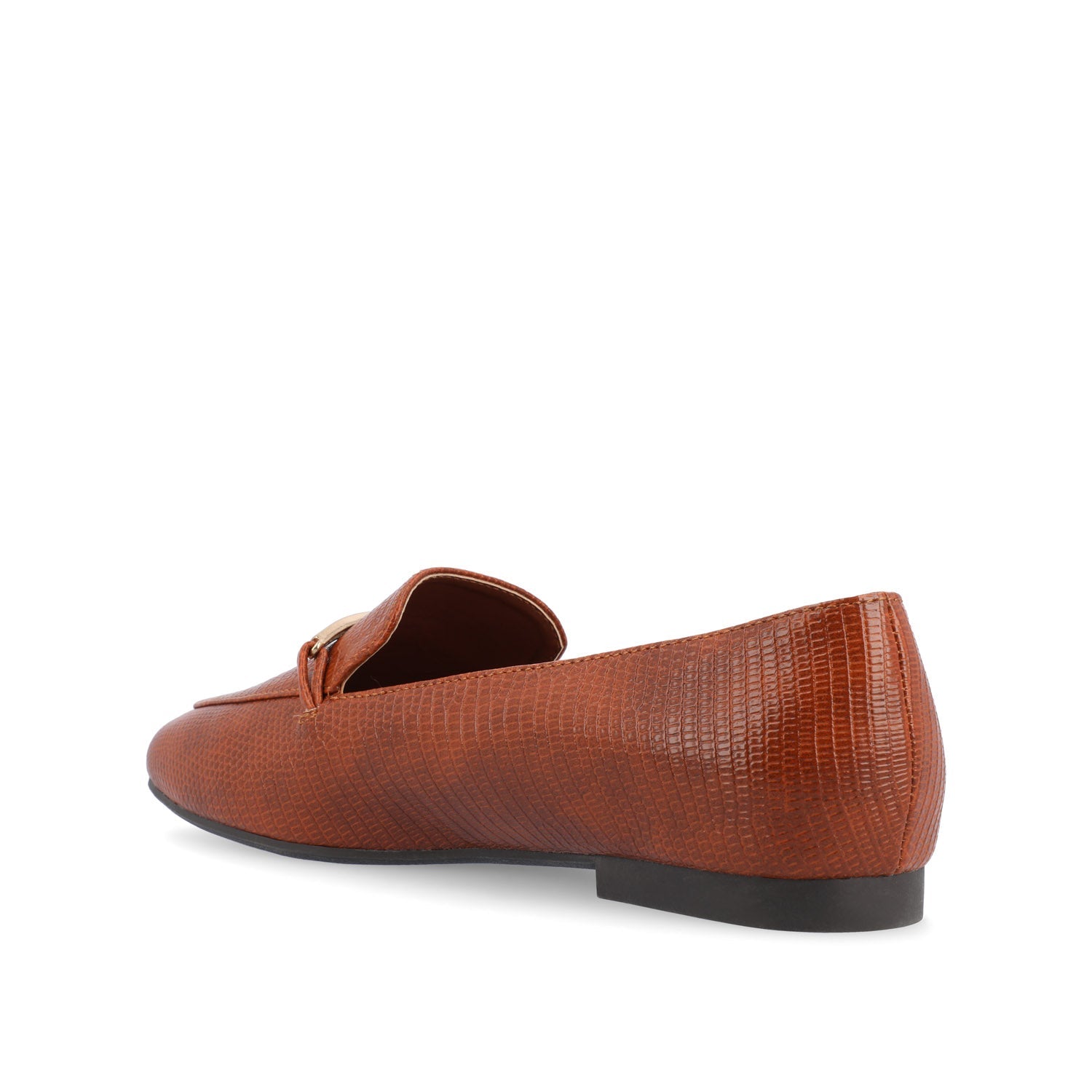 WRENN LOAFER FLATS IN PRINT - Tan Lizard