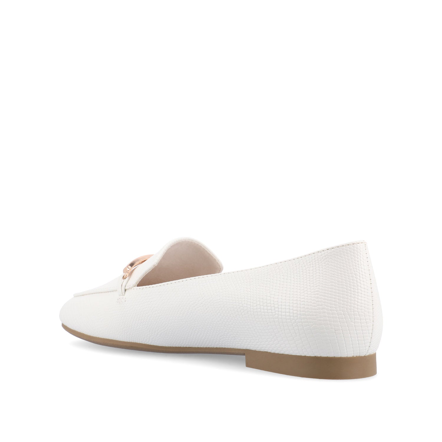 WRENN LOAFER FLATS IN PRINT - White Lizard