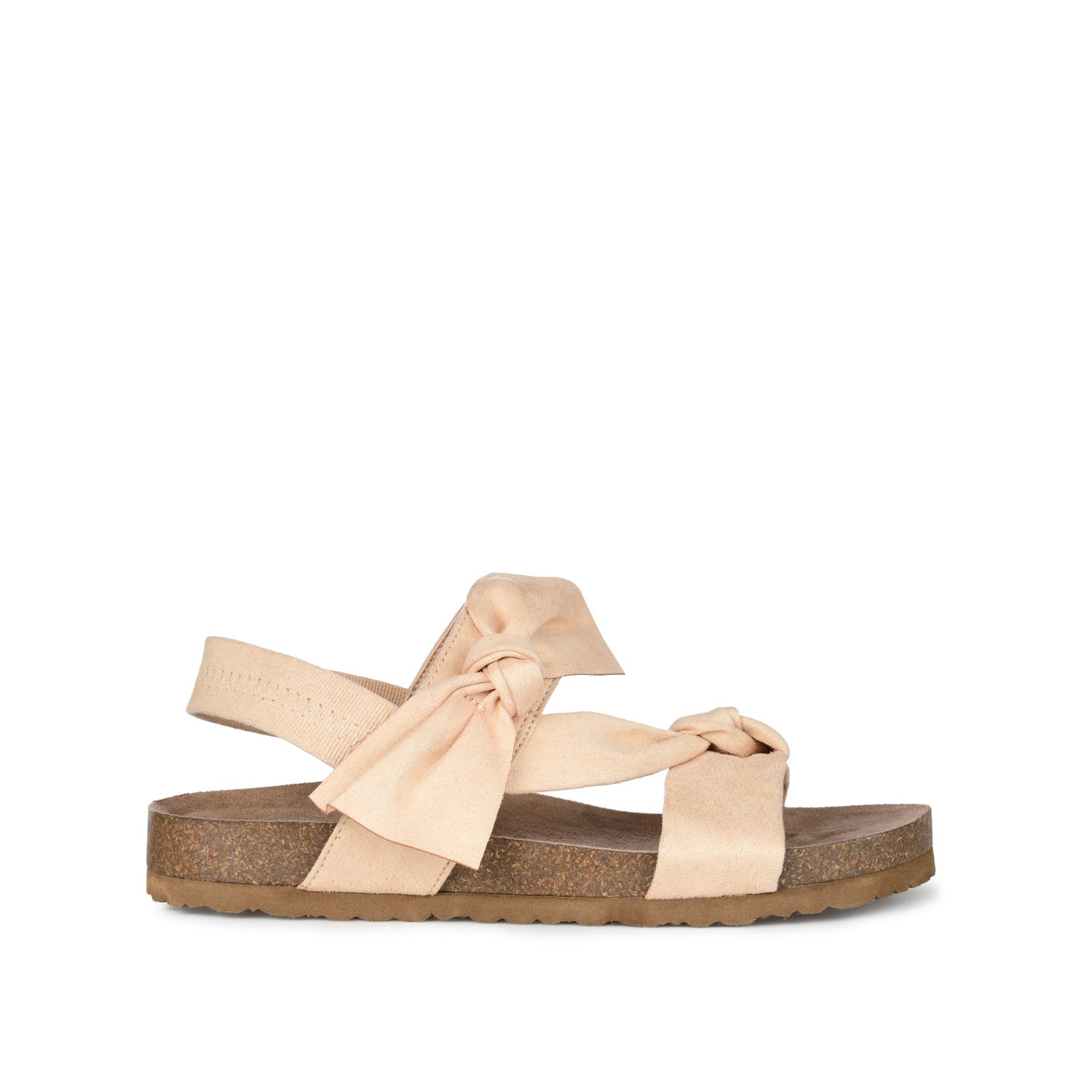 XANNDRA CHUNKY SANDALS IN FAUX SUEDE