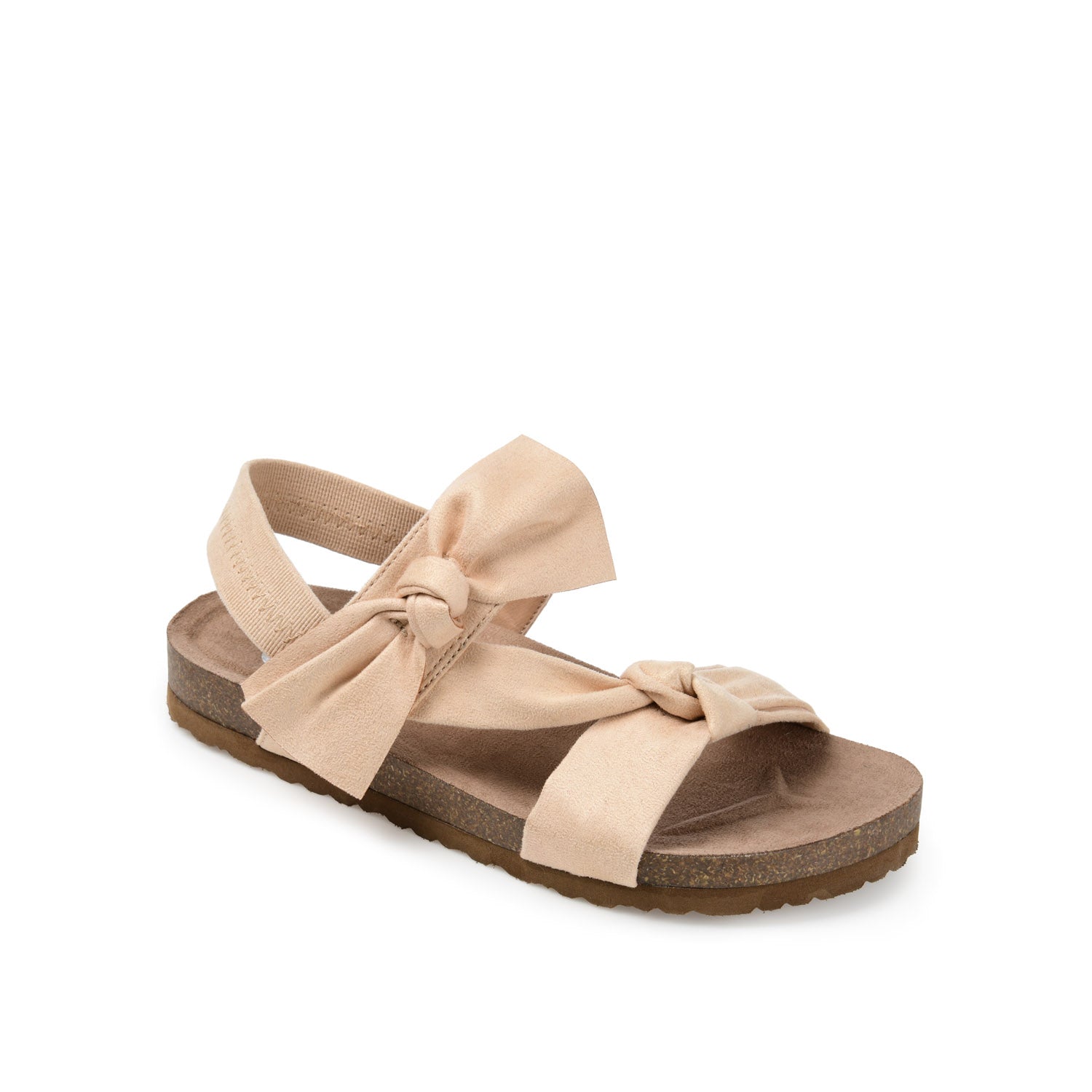 XANNDRA CHUNKY SANDALS IN FAUX SUEDE - Beige