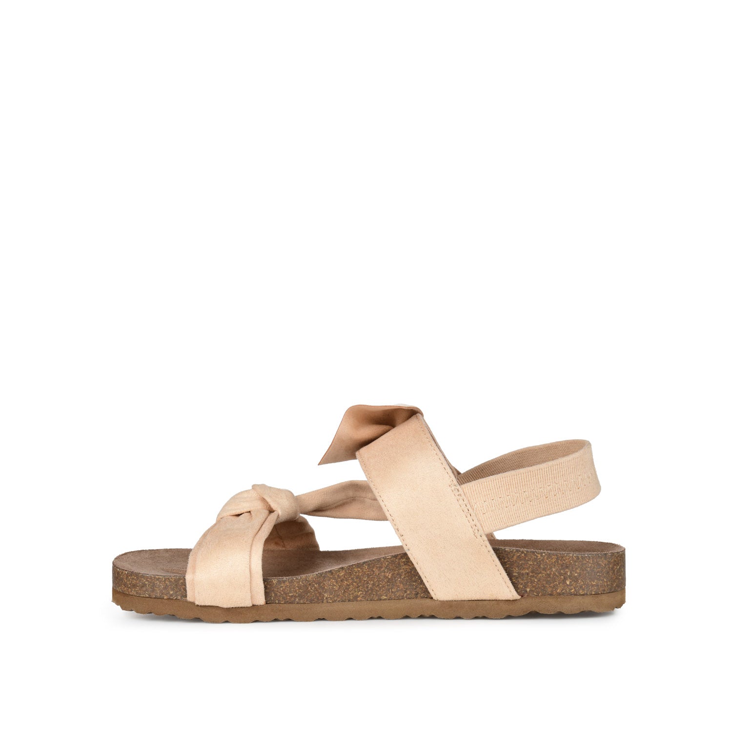XANNDRA CHUNKY SANDALS IN FAUX SUEDE