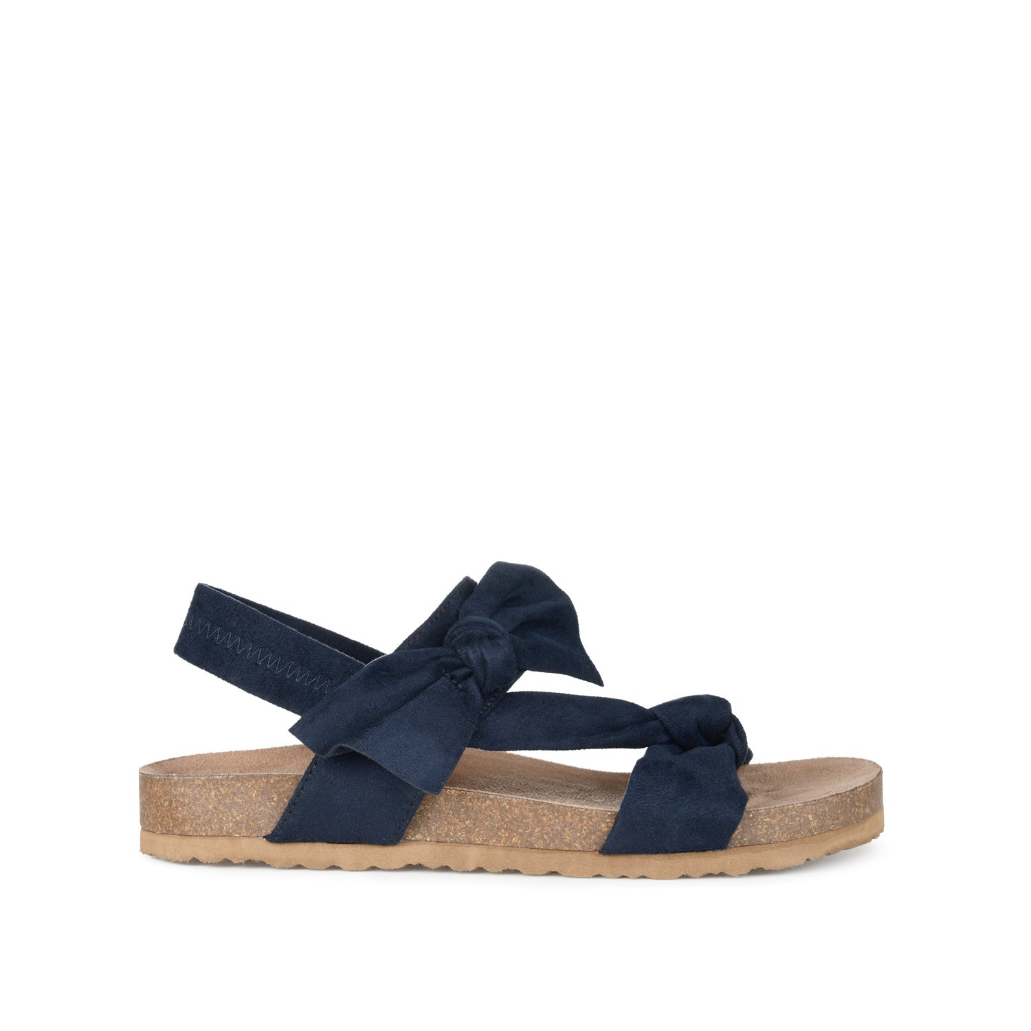 XANNDRA CHUNKY SANDALS IN FAUX SUEDE - Blue