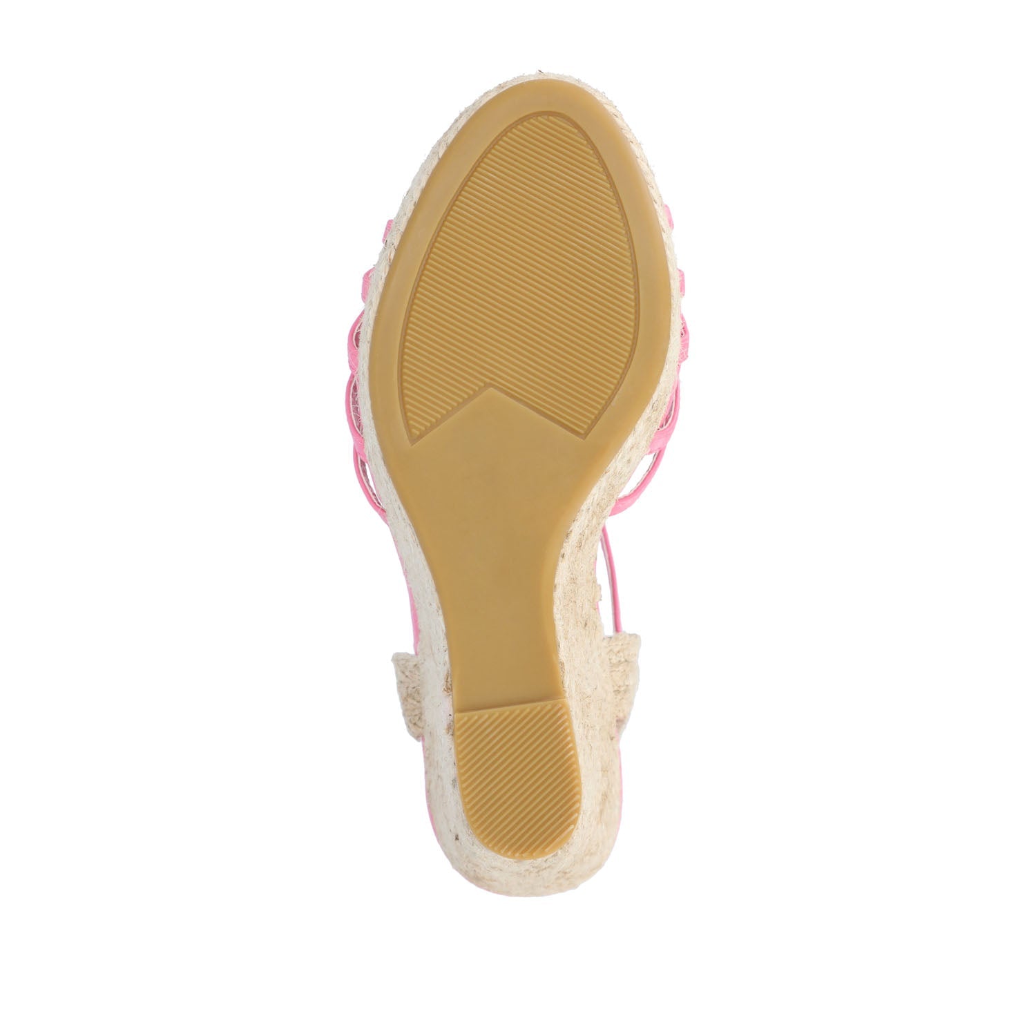 YARA ESPADRILLE WEDGE HEELED SANDALS - Pink