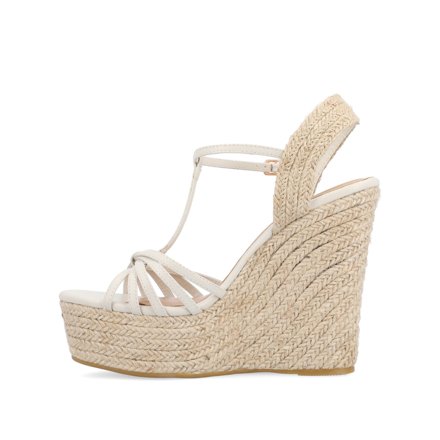 YARA ESPADRILLE WEDGE HEELED SANDALS - Off White