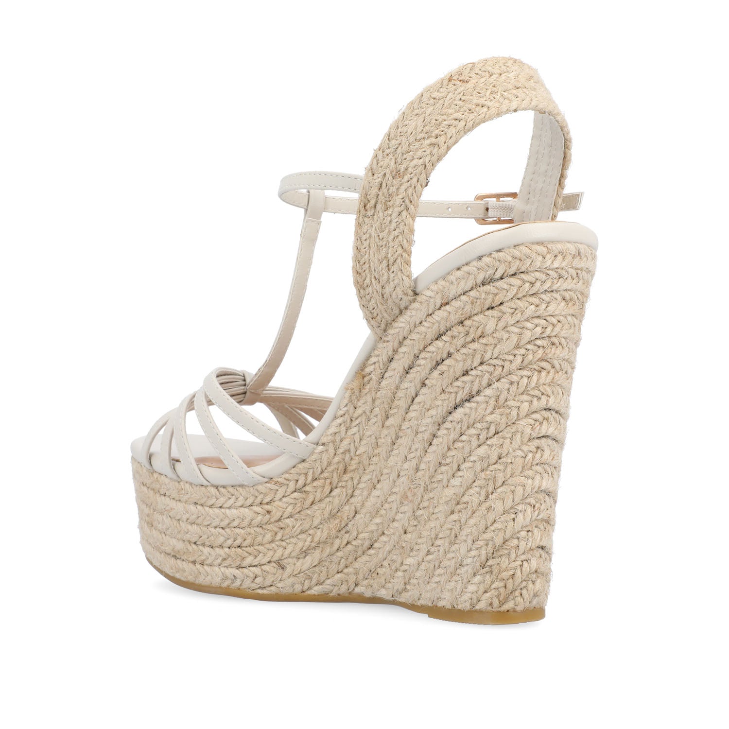 YARA ESPADRILLE WEDGE HEELED SANDALS - Off White