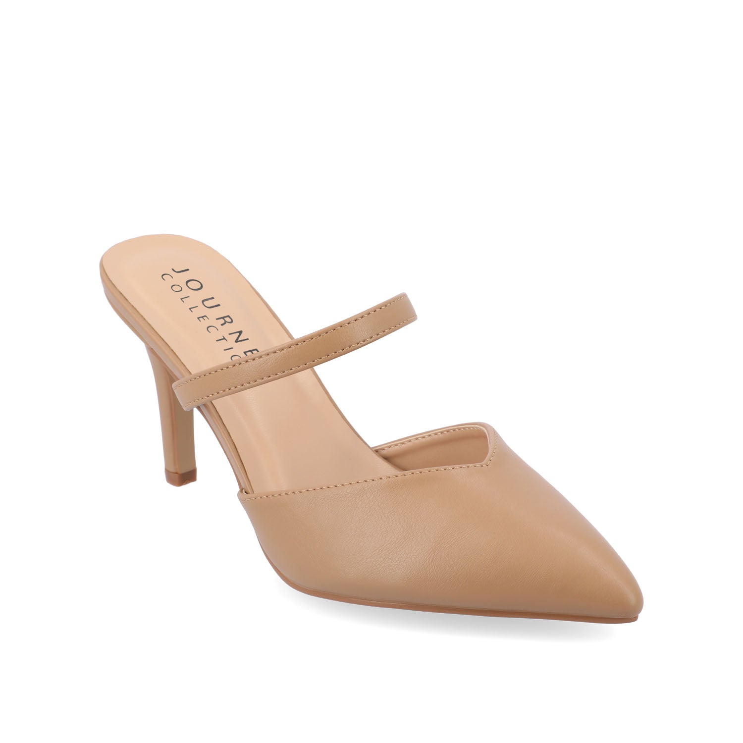 YVON WARM SHADE STILETTO PUMP HEELS IN NARROW - Caramel