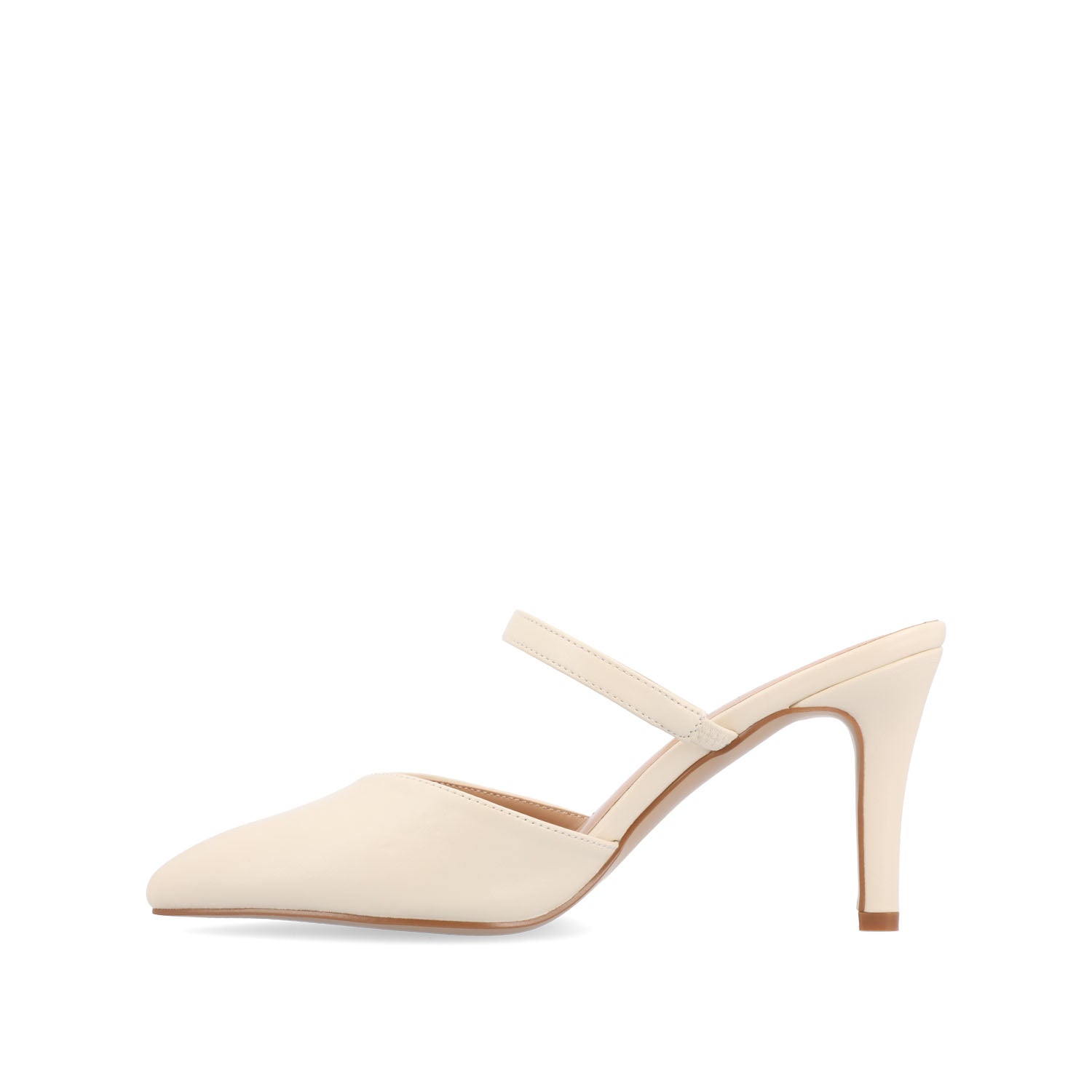 YVON STILETTO PUMP HEELS IN WARM SHADES - Cream