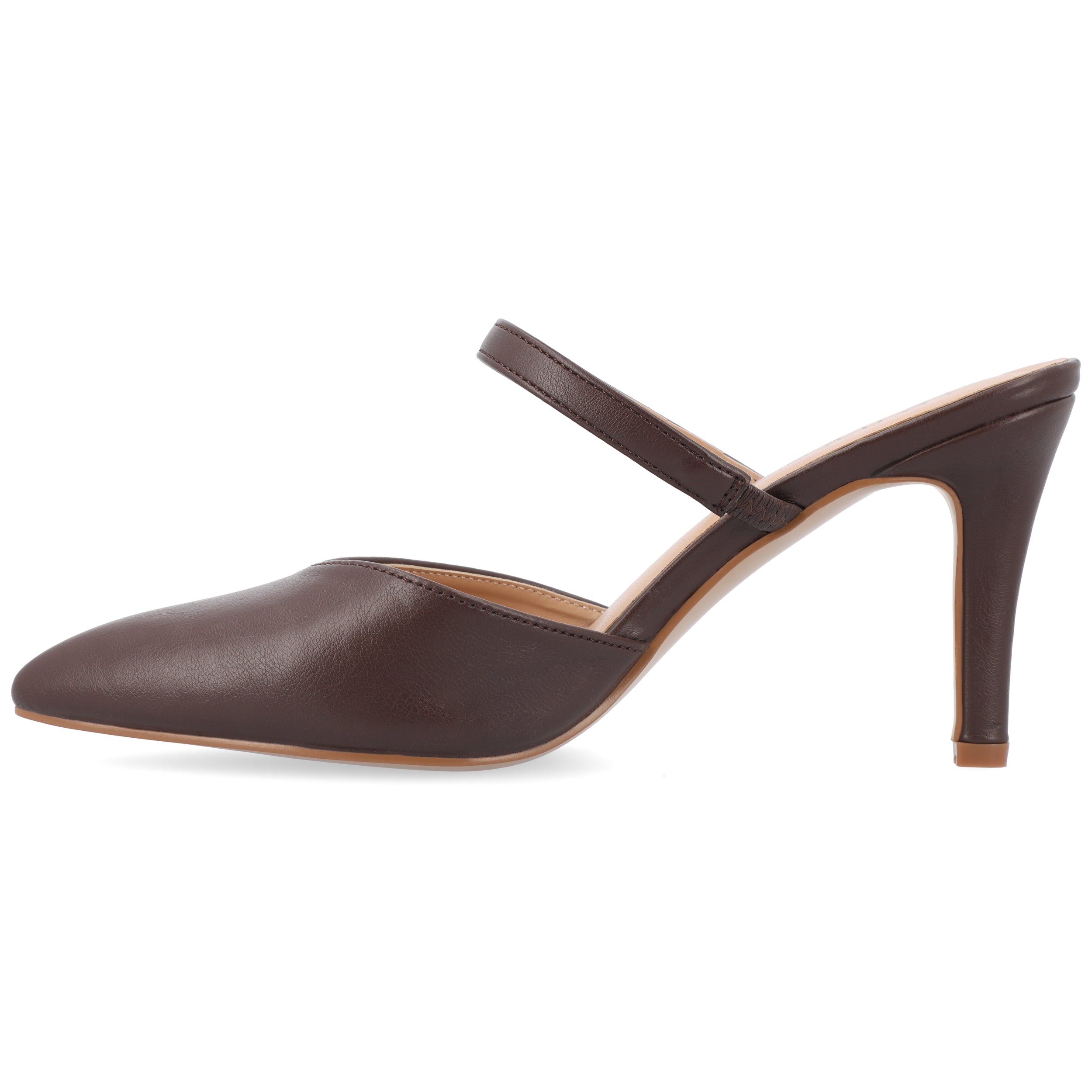 YVON COOL SHADE STILETTO PUMP HEELS IN WIDE - Mahogany