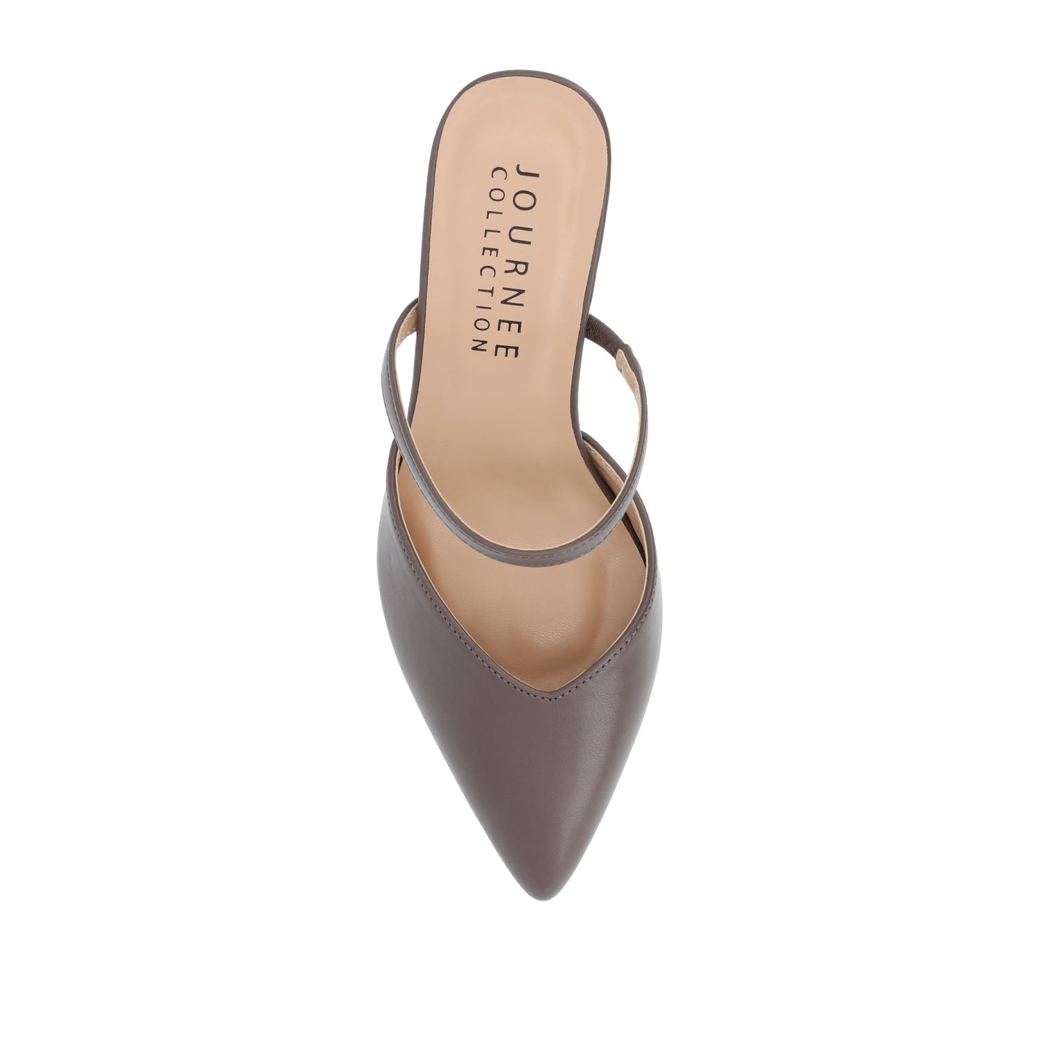 YVON STILETTO PUMP HEELS IN WARM SHADES - Truffle
