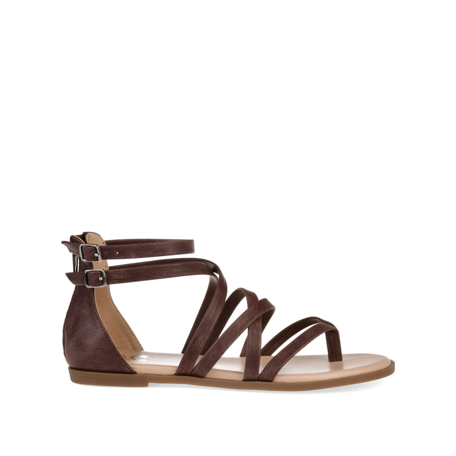 ZAILIE GLADIATOR SANDALS IN WIDE - Brown