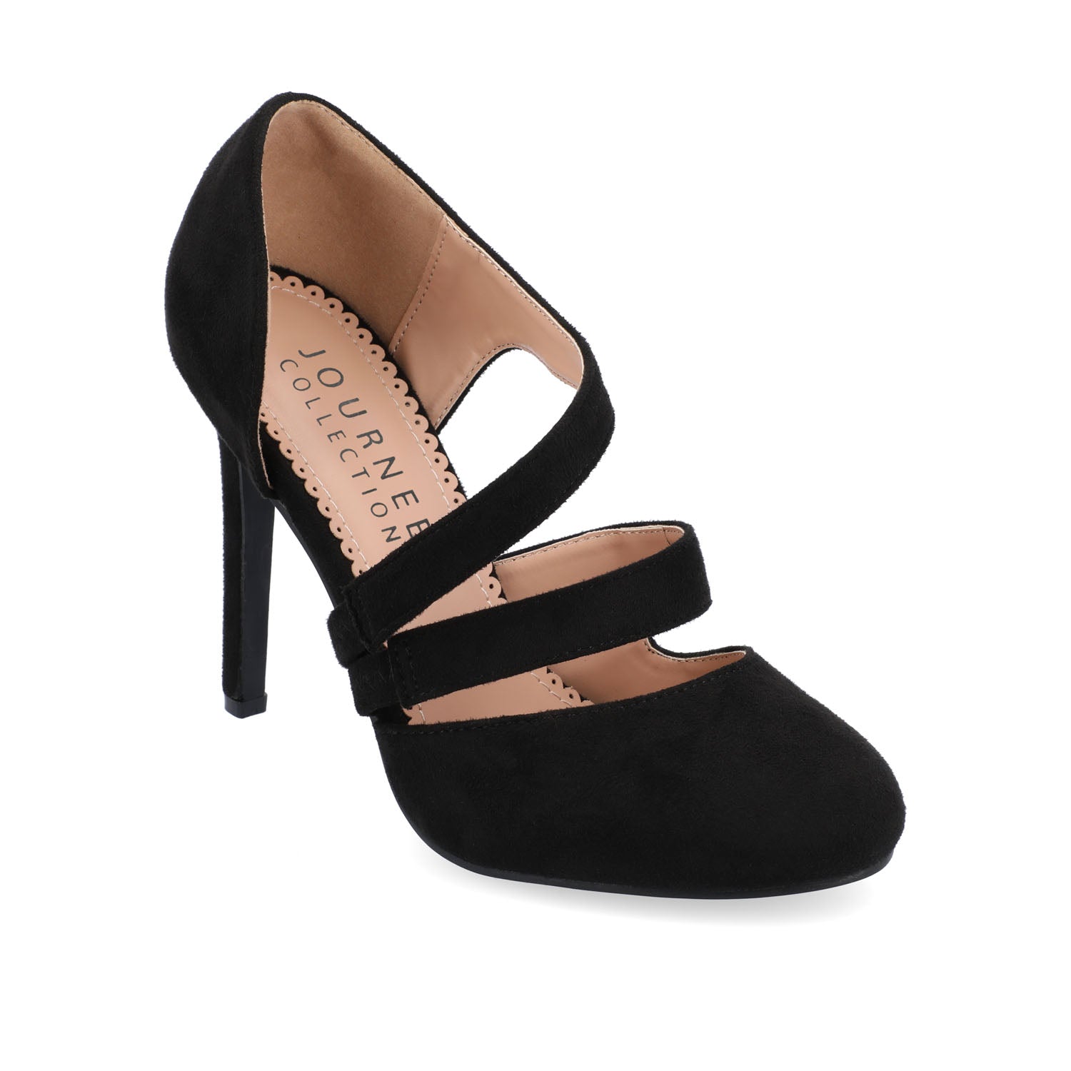 ZEERA STILETTO HEELS IN FAUX SUEDE - Black