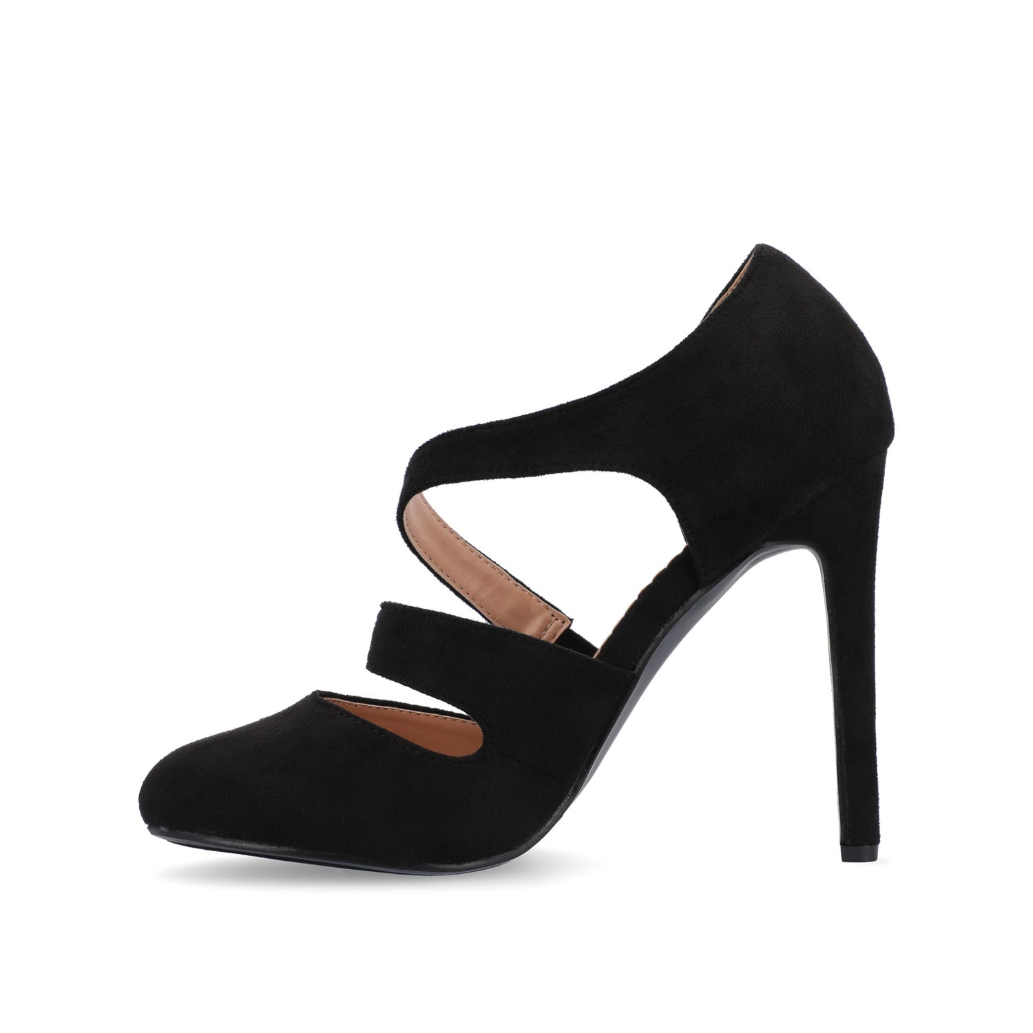 ZEERA STILETTO HEELS IN FAUX SUEDE - Black