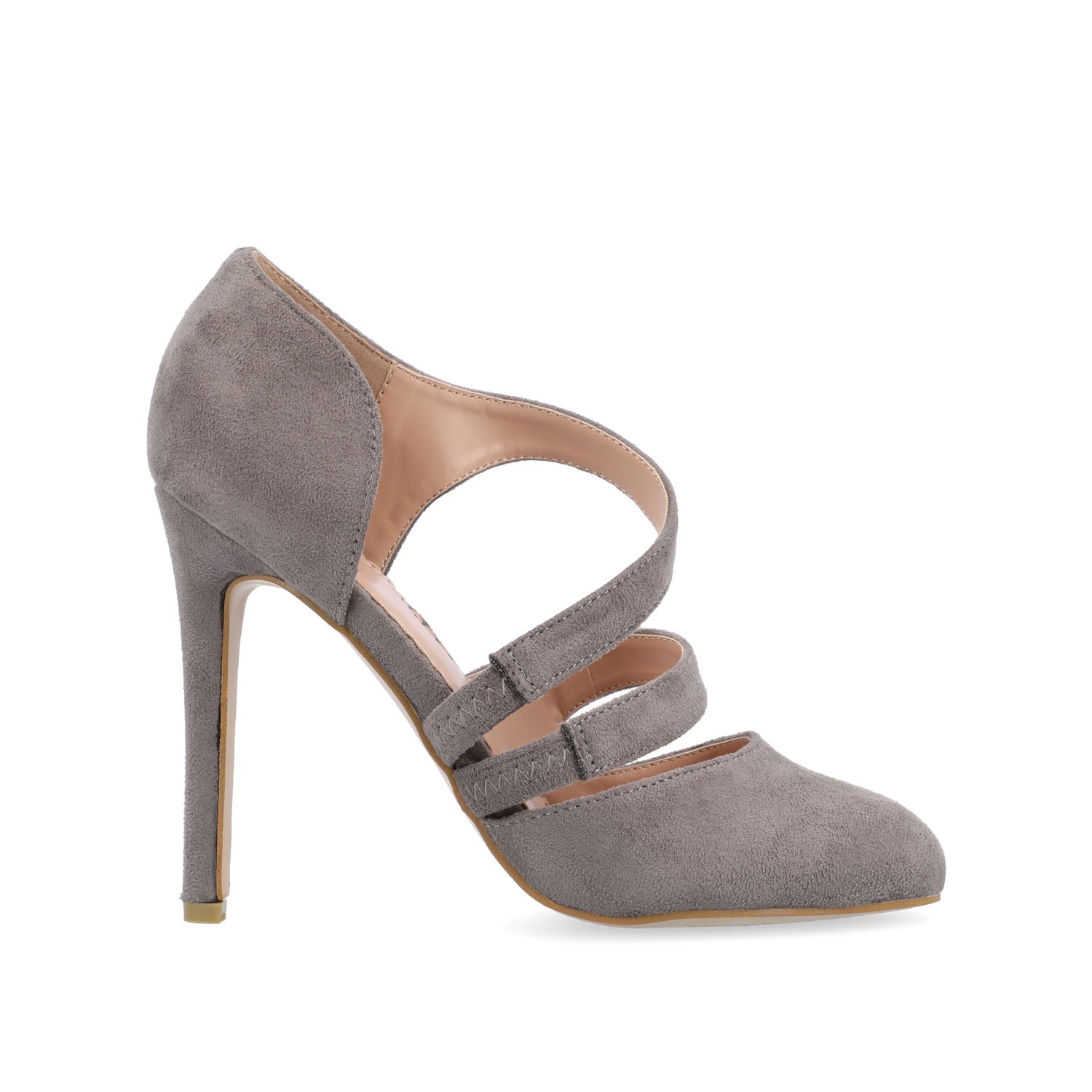 ZEERA STILETTO HEELS IN FAUX SUEDE - Grey