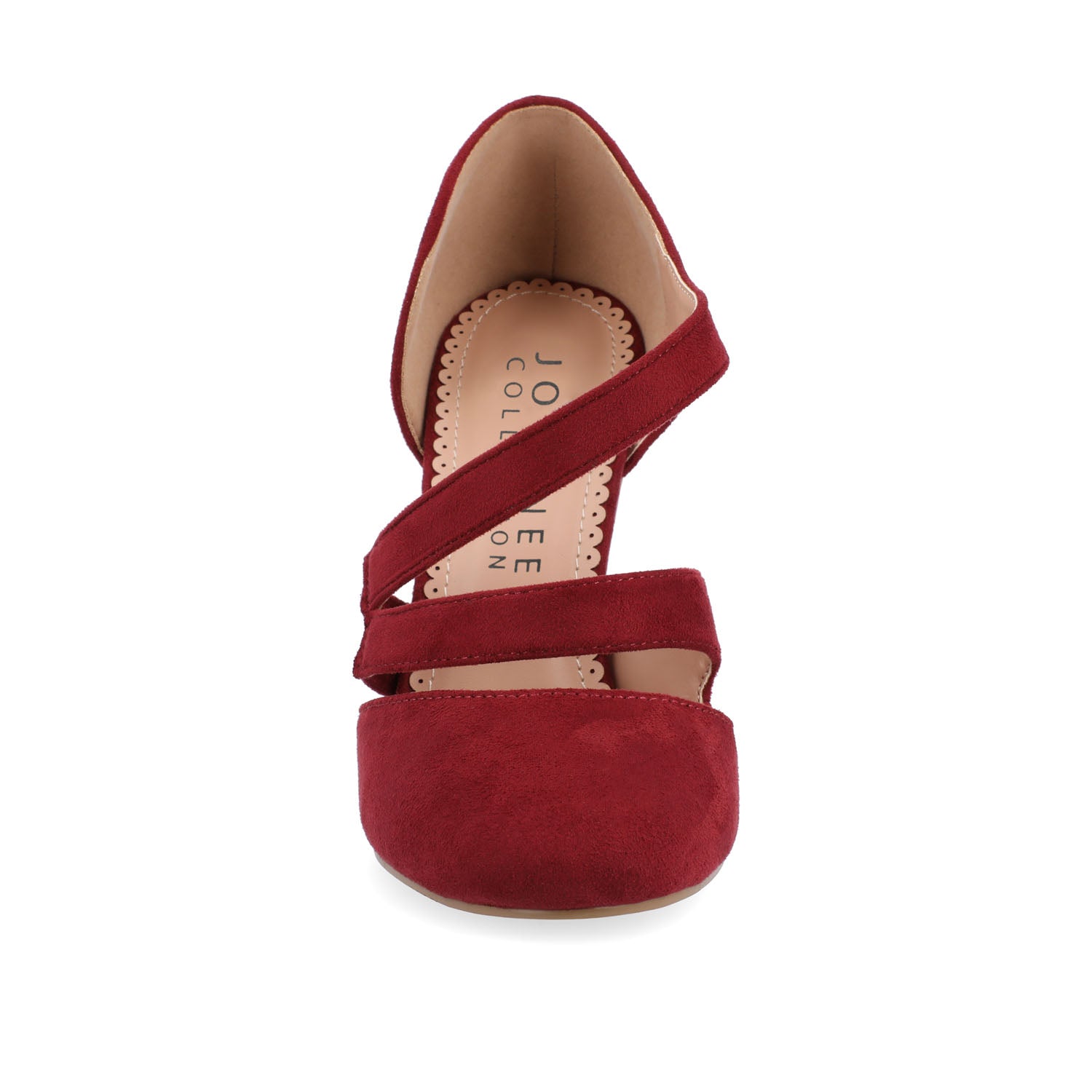 ZEERA STILETTO HEELS IN FAUX SUEDE - Wine