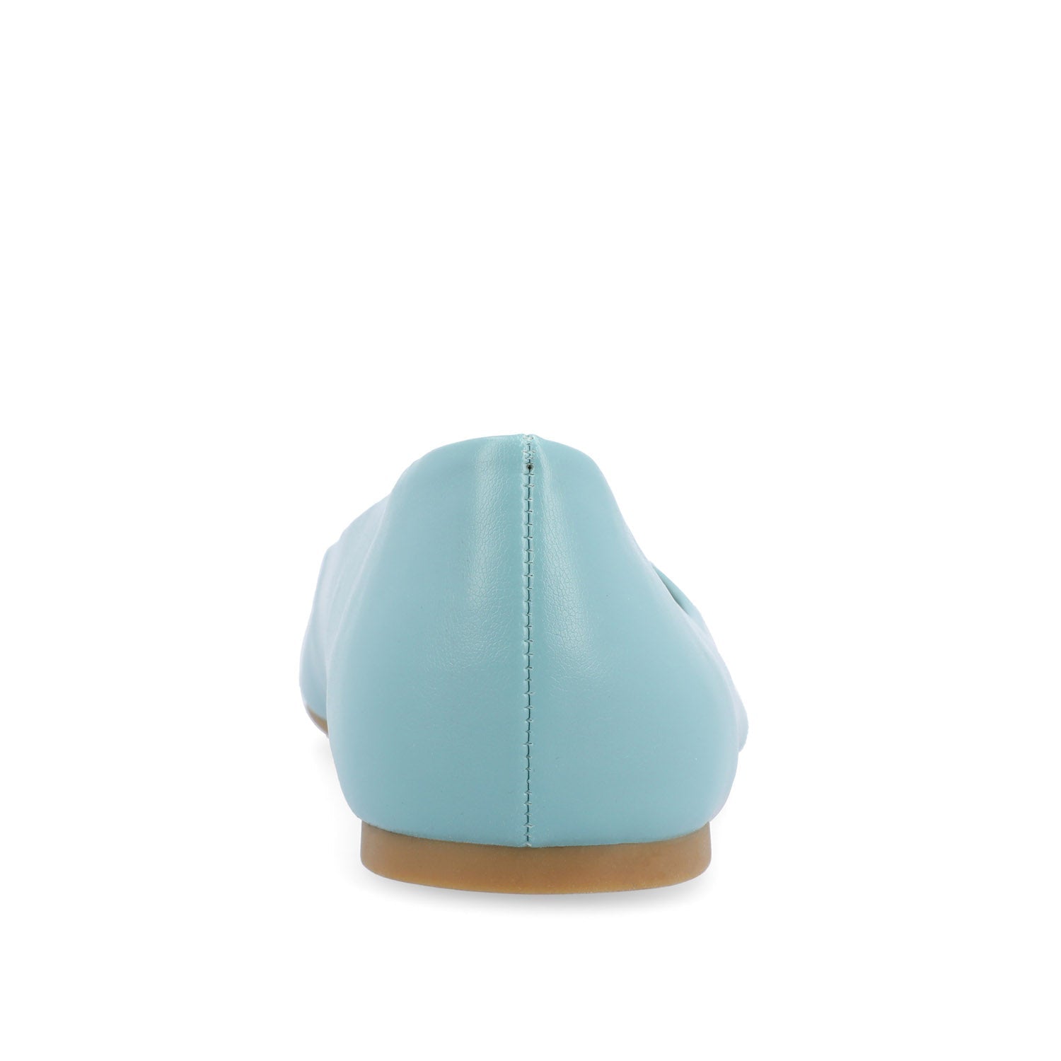 ZIMIA SQUARE TOE FLATS IN VEGAN LEATHER - Aqua