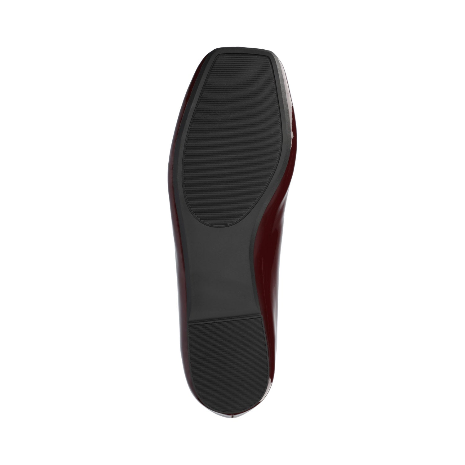 ZIMIA SQUARE TOE FLATS IN FAUX LEATHER