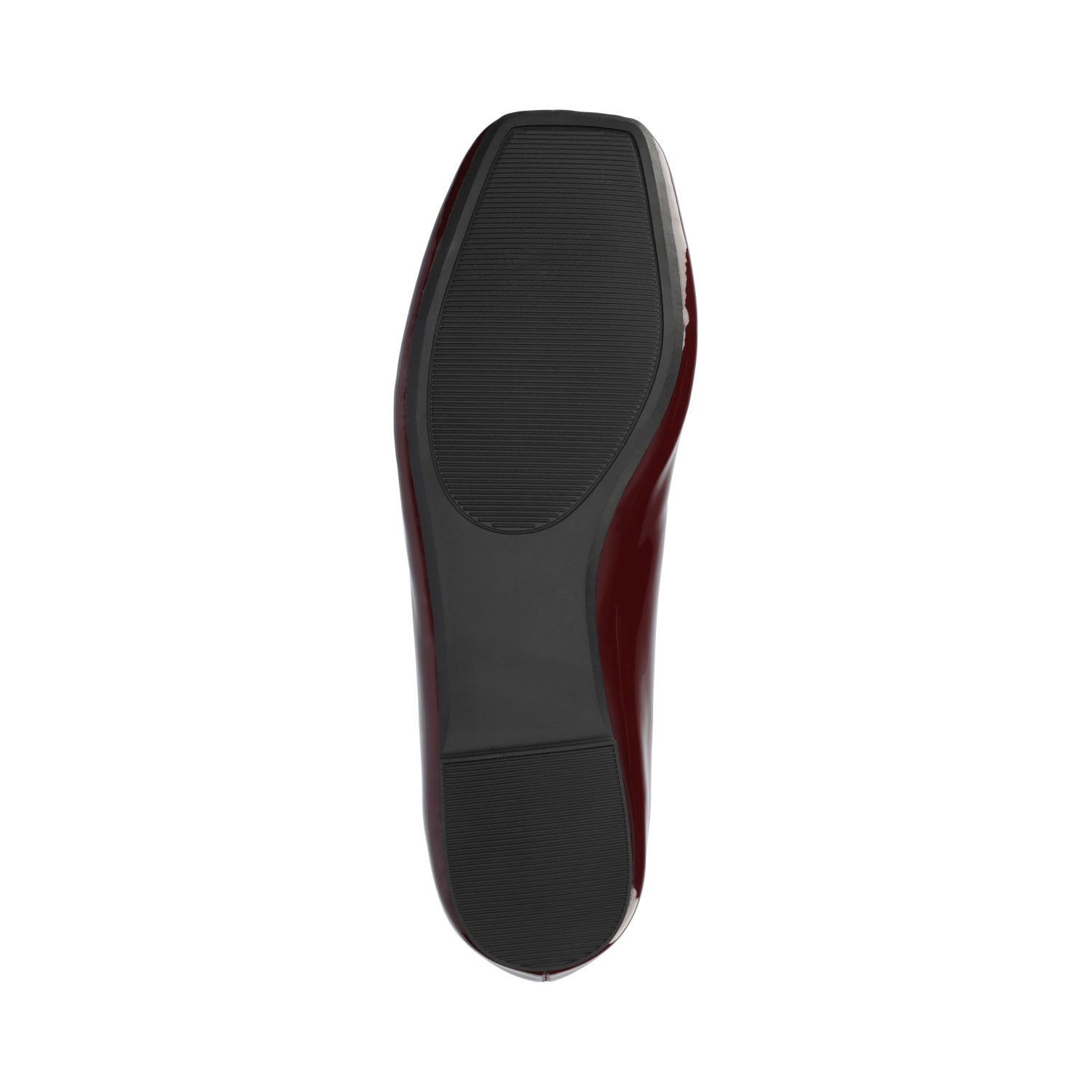 ZIMIA SQUARE TOE FLATS IN VEGAN LEATHER