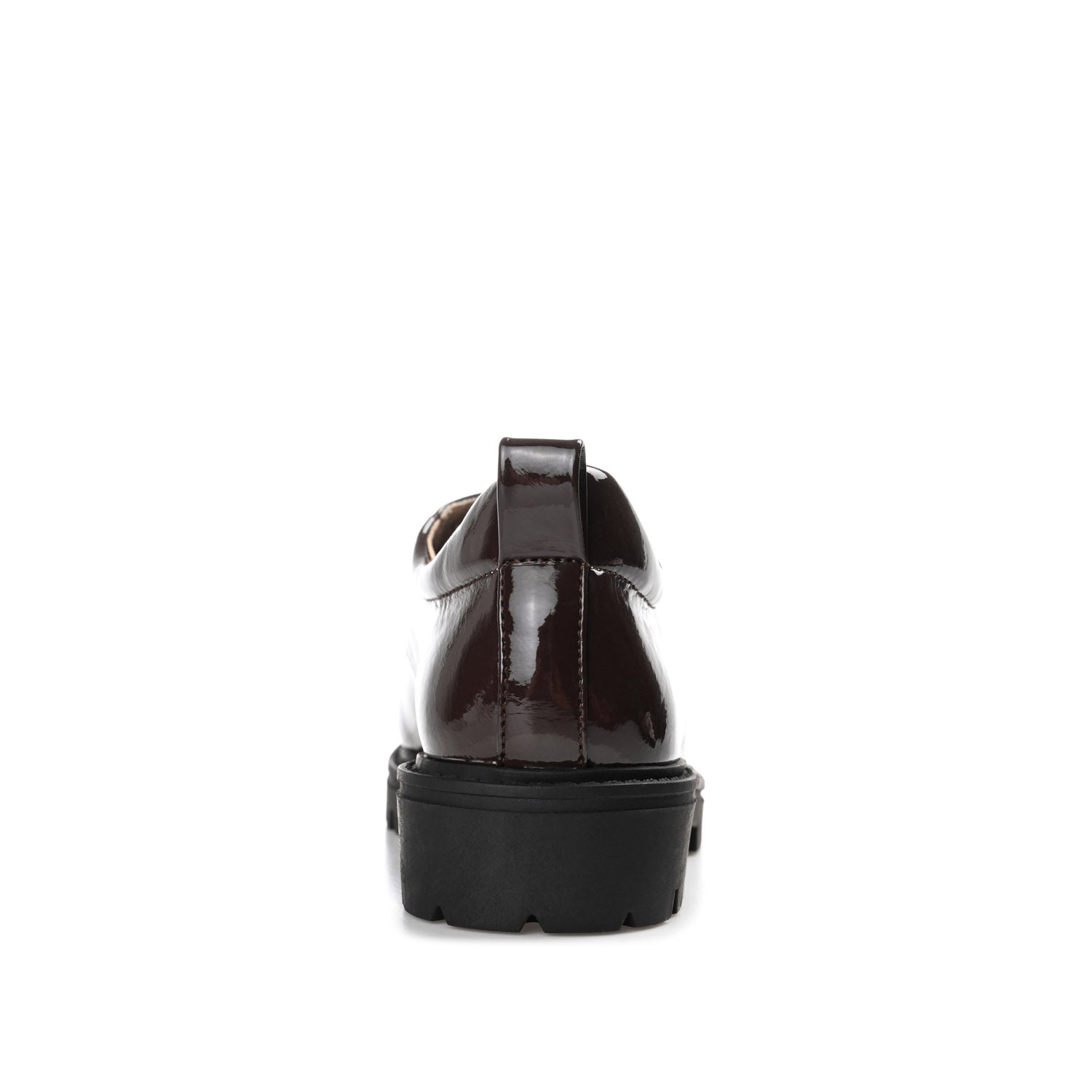 ZINA OXFORD LOAFER FLATS IN WIDE - Brown