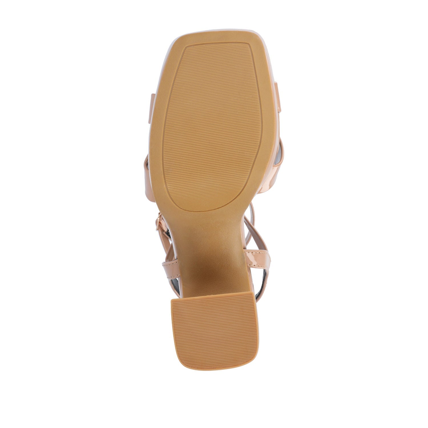 ZORANA STRAPPY HEELS IN PATENT - Nude