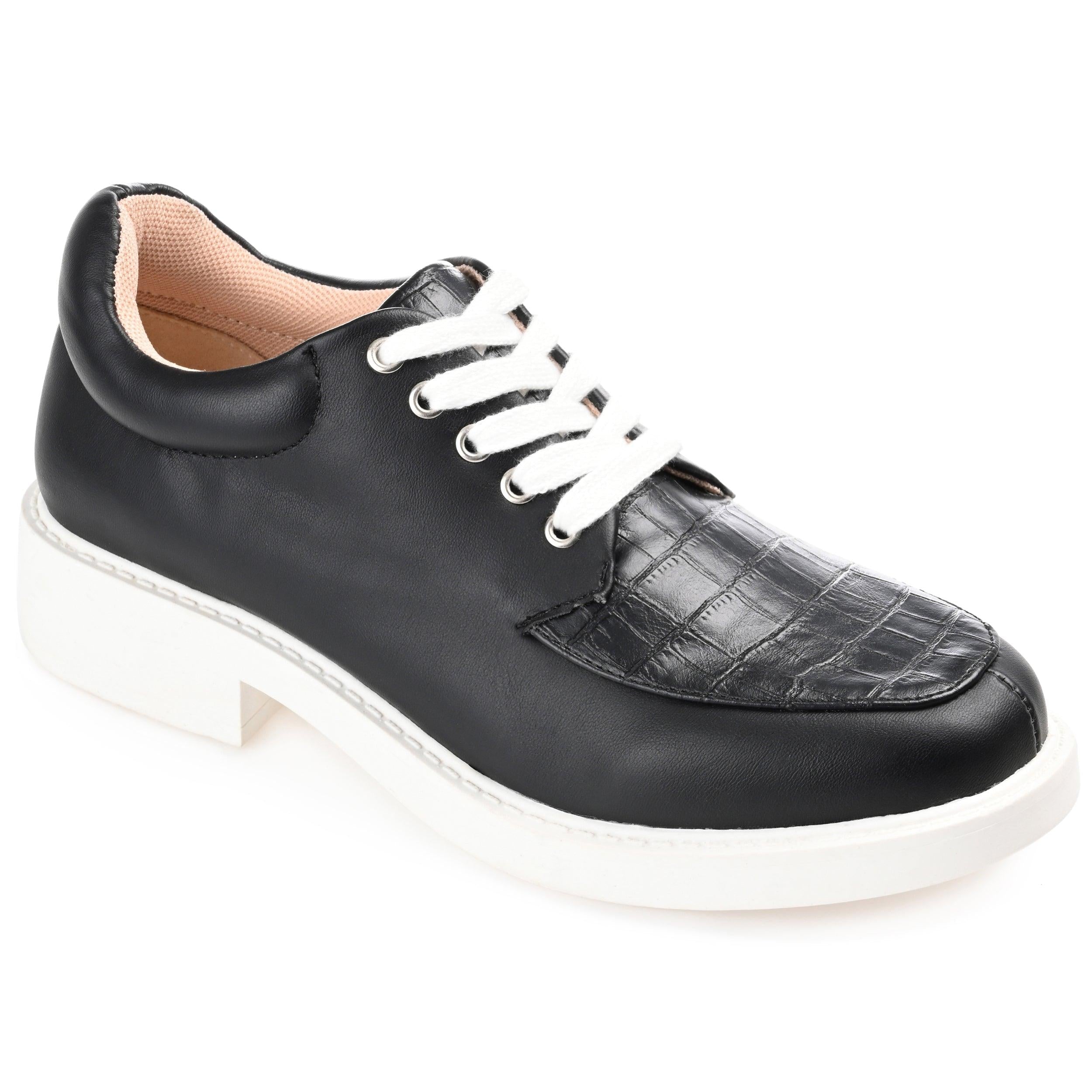 ALIAH OXFORD FLATS IN VEGAN LEATHER - Clay