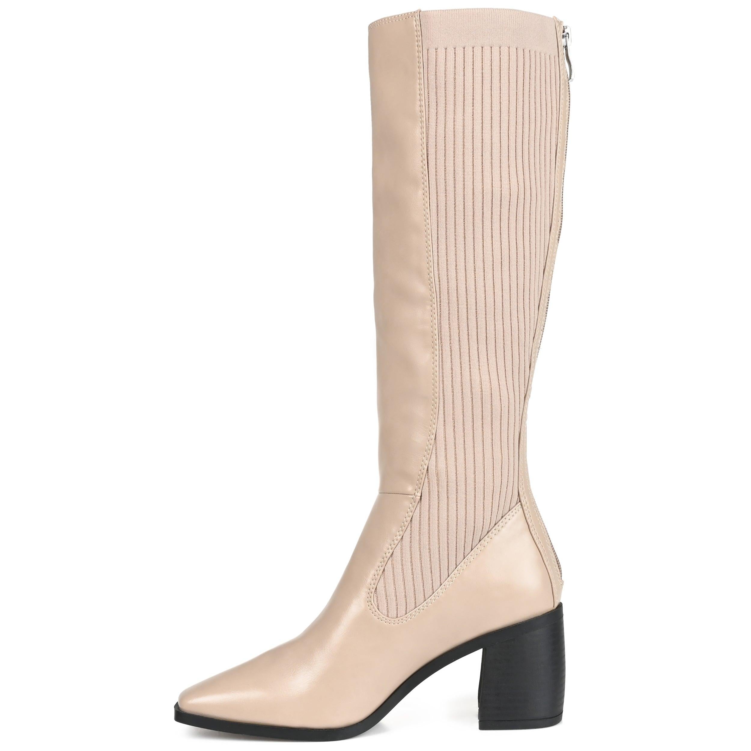 WINNY KNEE HIGH BOOTS IN X-WIDE CALF - Taupe