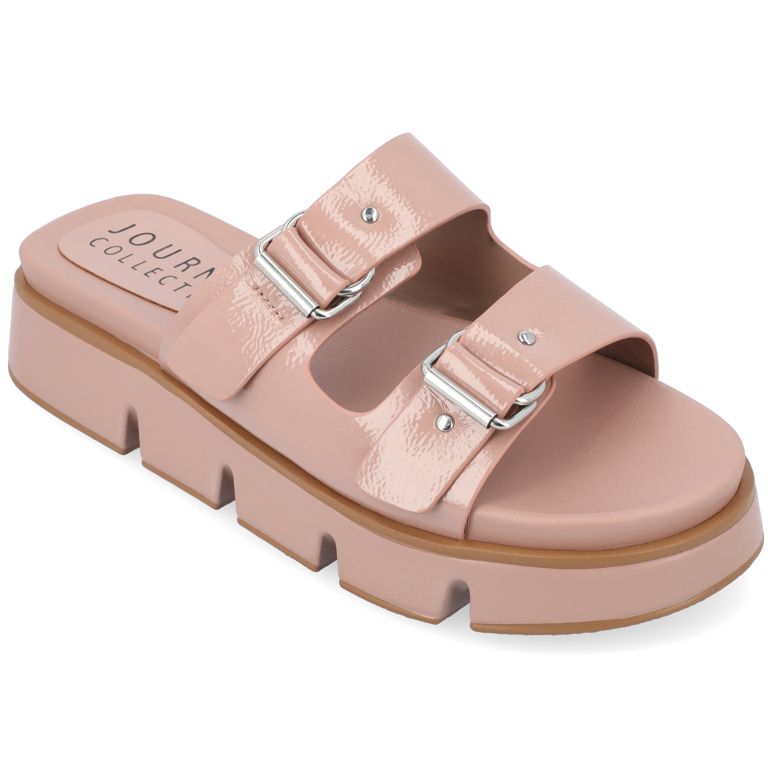 KANDRI SLIP-ON SANDALS - Blush