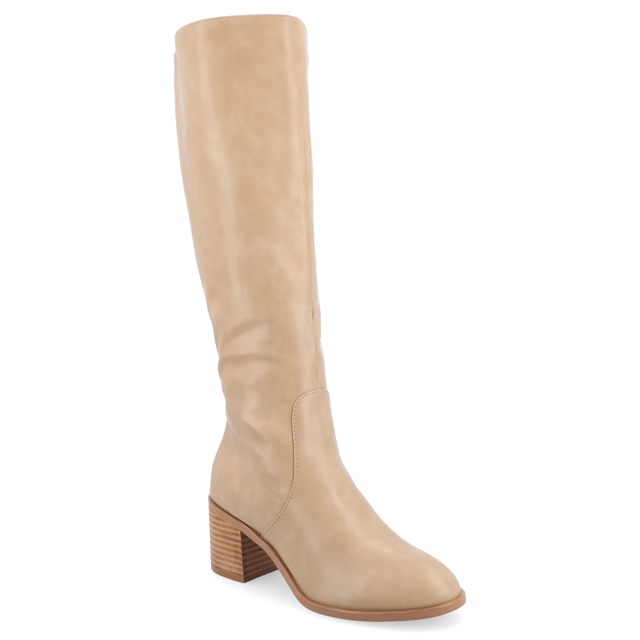 ROMILLY KNEE HIGH BOOTS IN X-WIDE CALF - Tan