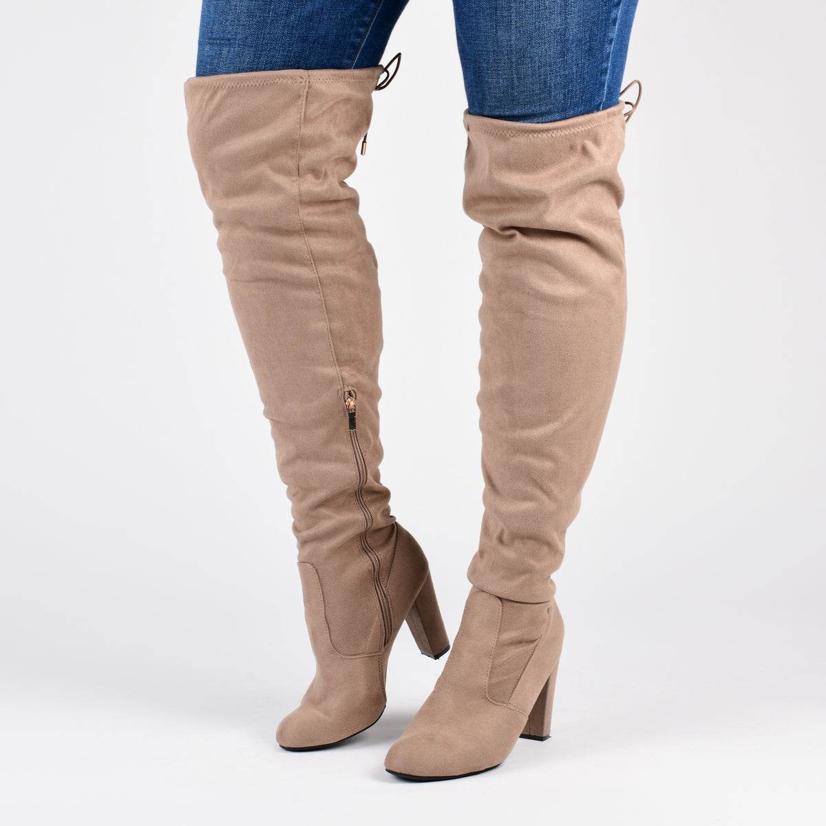 Journee collection bazel over the knee combat boot sale